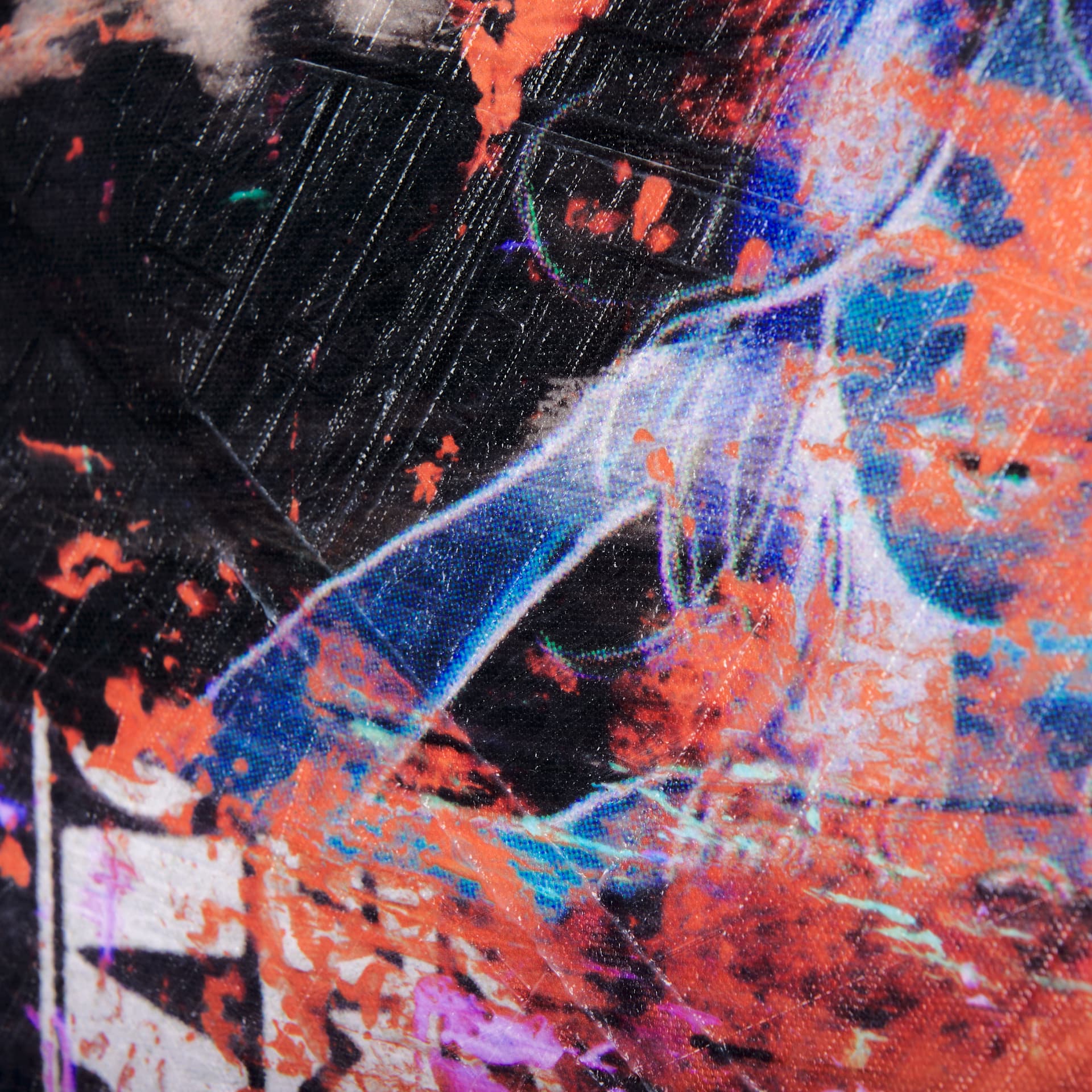 Graffiti sculpture III by Mercana Studio a Hand Embellished Textured Canvas — product photograph