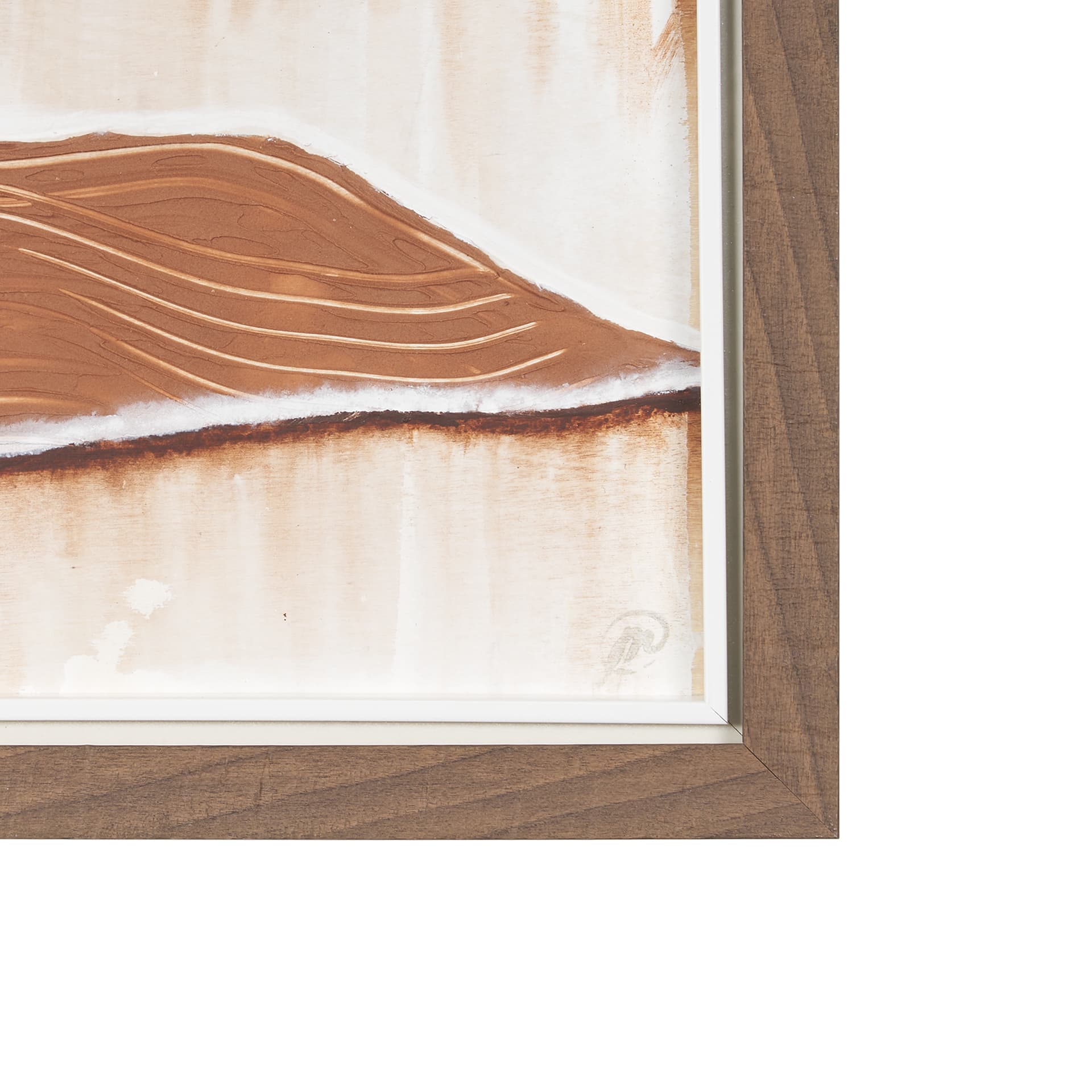Red Rock View by Studio M a handmade Original Framed Artwork under Glass — product photograph