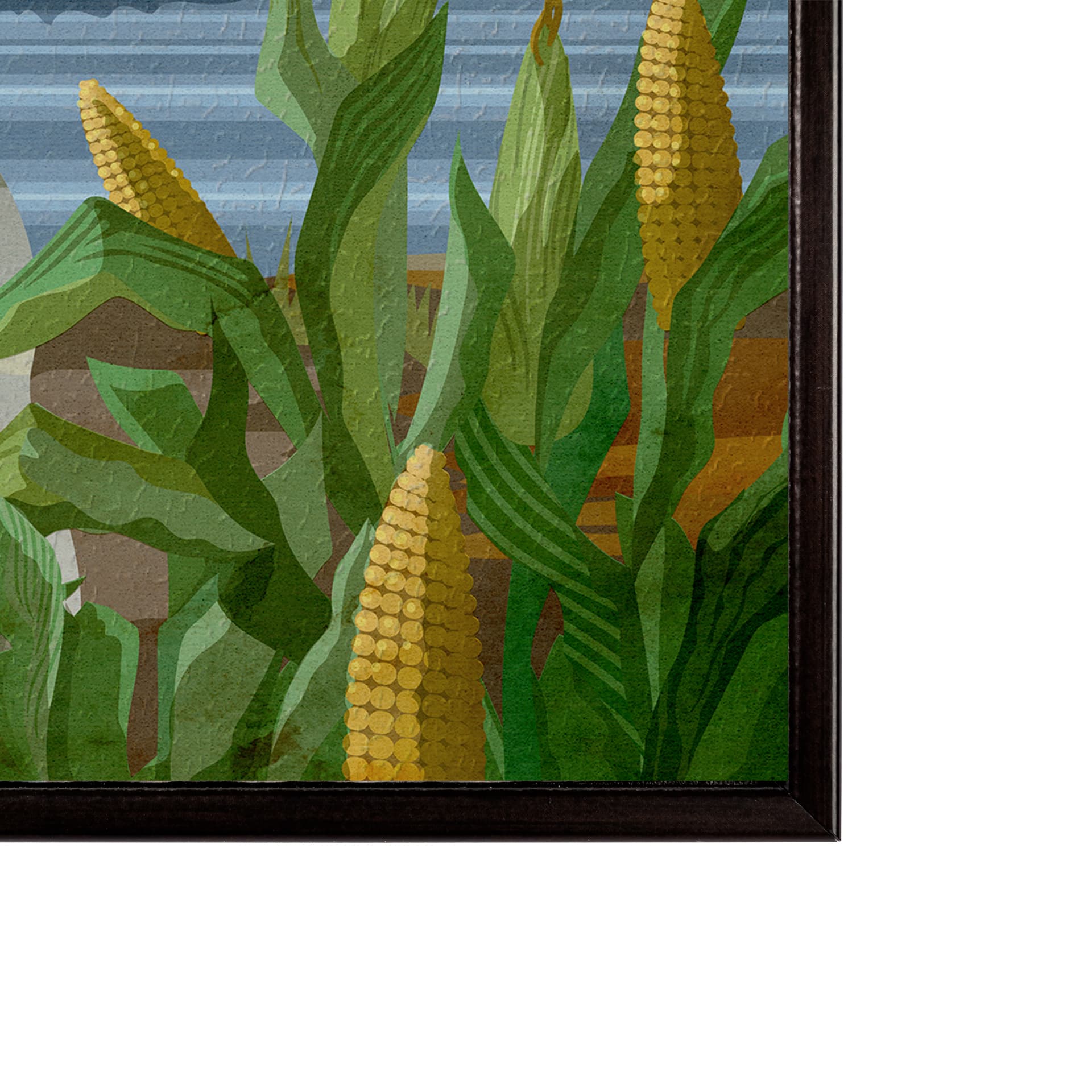 Illinois Go USA (SM) by Mercana Studio a Hand Embellished Decograph Framed Art Print — product photograph