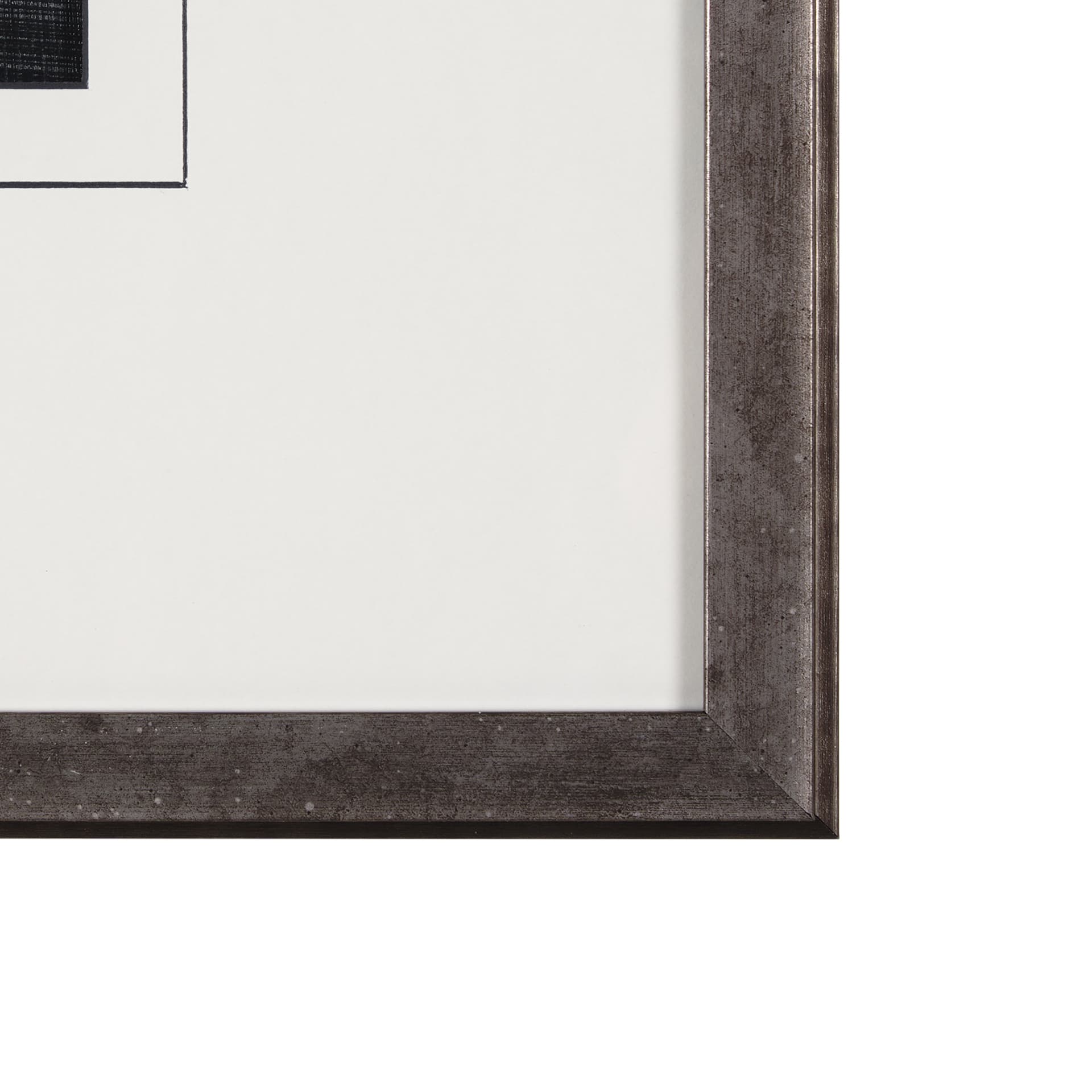Garden Noir I by June Erica Vess a Hand Embellished Textured Framed Art Print Matted under Glass — product photograph