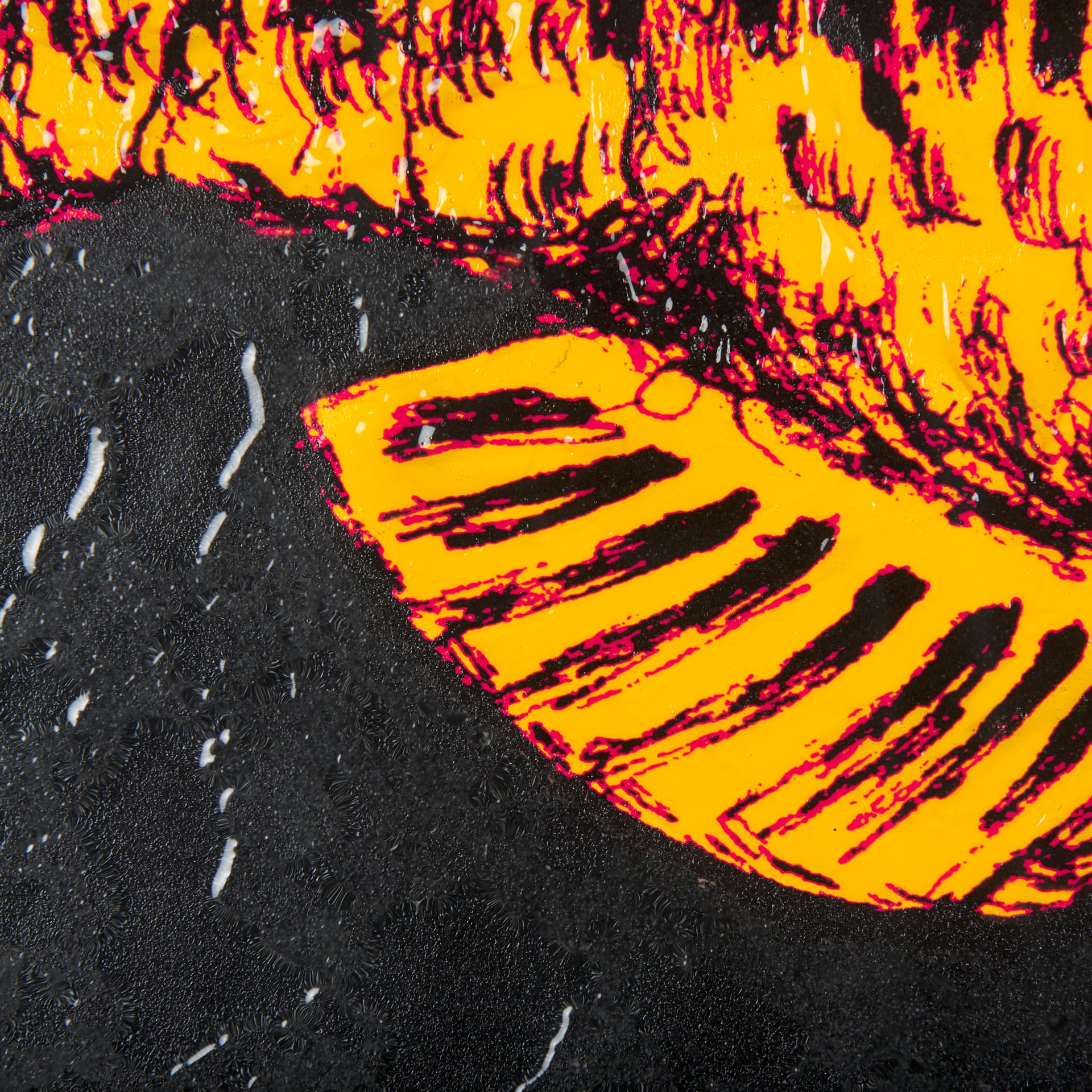 Largemouth Bass Orange by Mercana Studio a Hand Embellished Textured Framed Art Print — product photograph