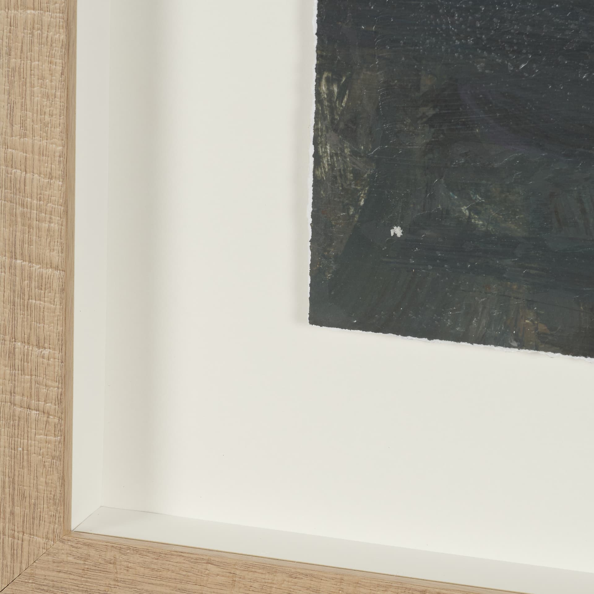 Forest Whispers II by Mercana Studio Hand-Embellished Textured Framed Artwork Matted under Glass — product photograph