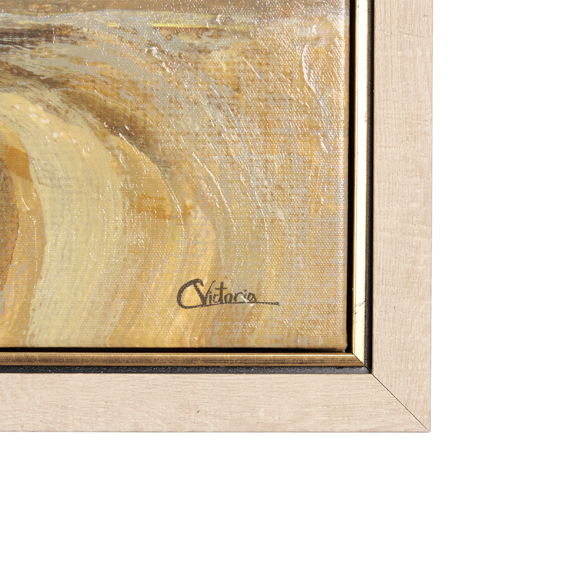 Farmland view I by Mercana Studio a Hand Embellished Textured Framed Canvas — product photograph