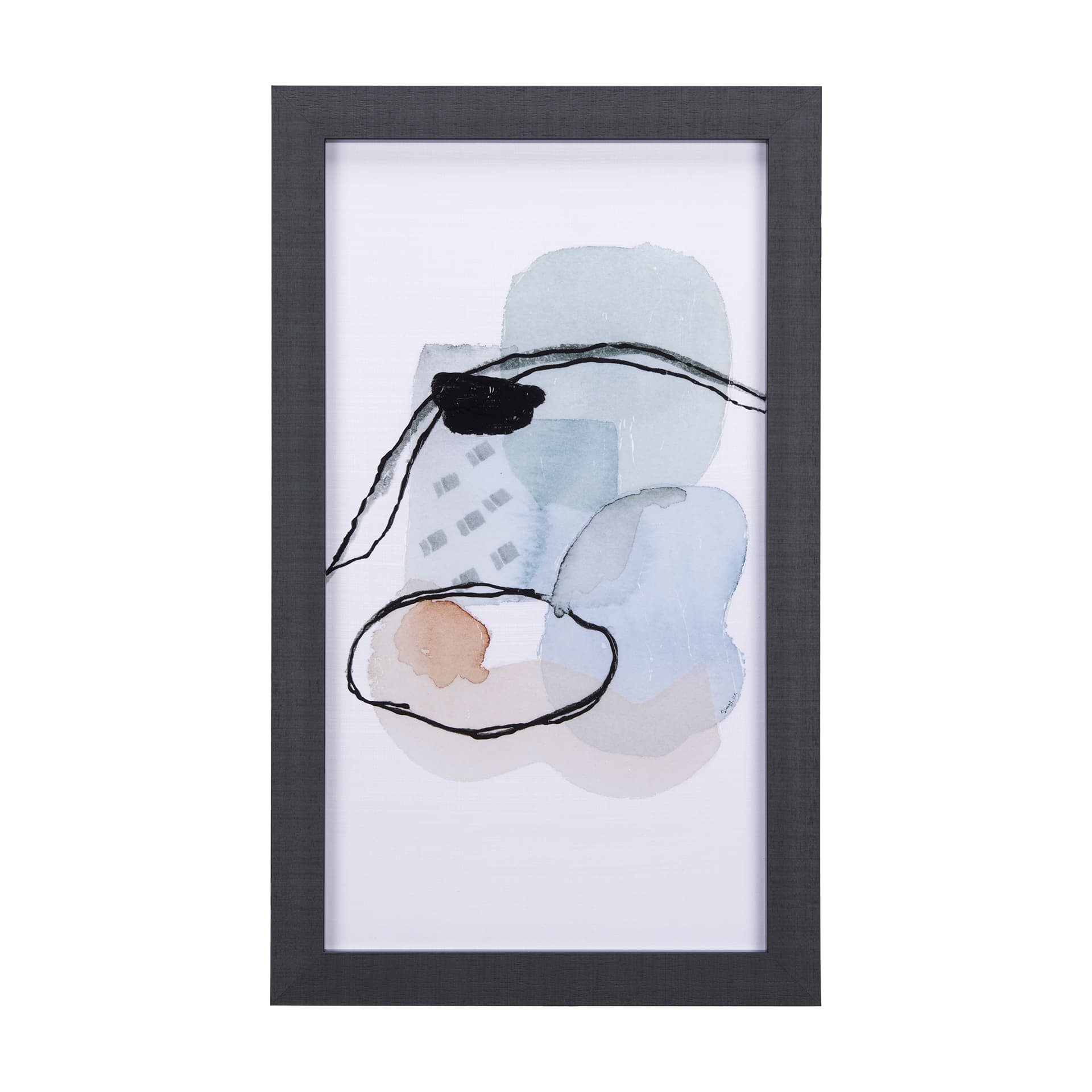 A Cloudy Afternoon II by Mercana Studio a Hand Embellished Textured Framed Art Print — product photograph