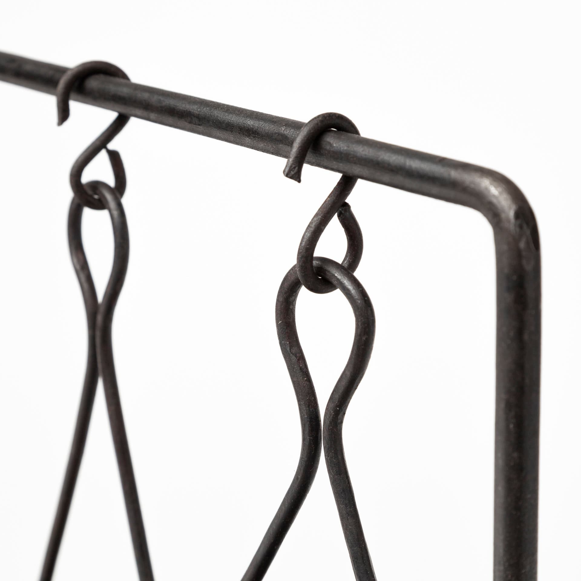 Enos 19L x 3W Black Metal 4 Bowl Ancient Spice Market Decorative Display — product photograph