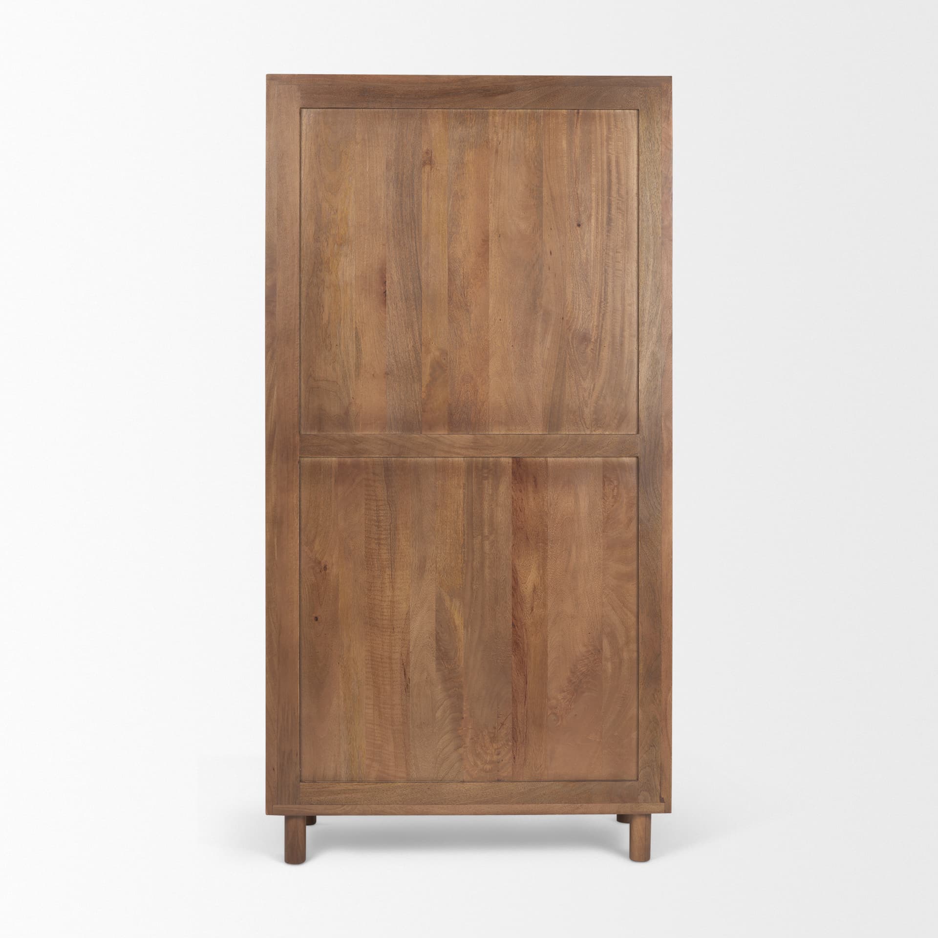 Astrid 36.0L x 17.0W x 70.0H Medium Brown Solid Wood Armoire — product photograph