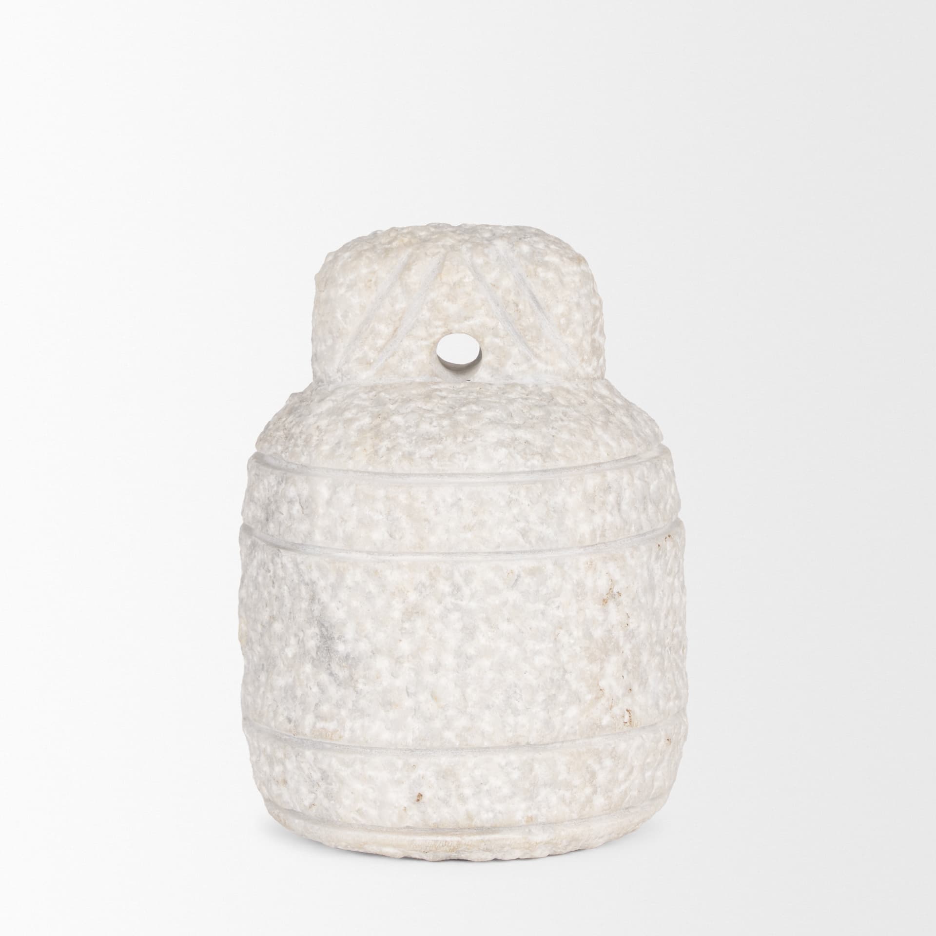 Irina Small White Marble Door Stopper — product photograph