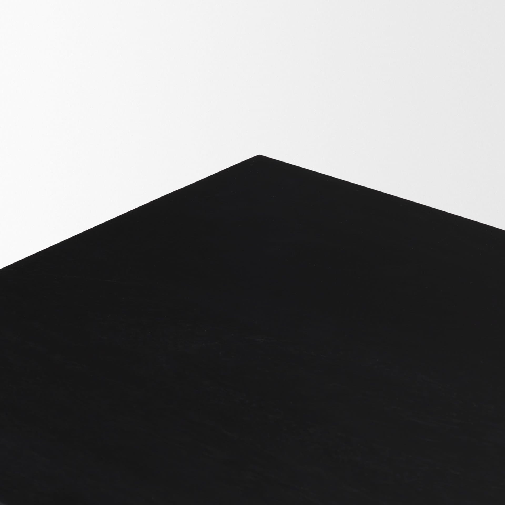Grier Matte Black Stained Wood w/ Black Cane Accent Cabinet — product photograph