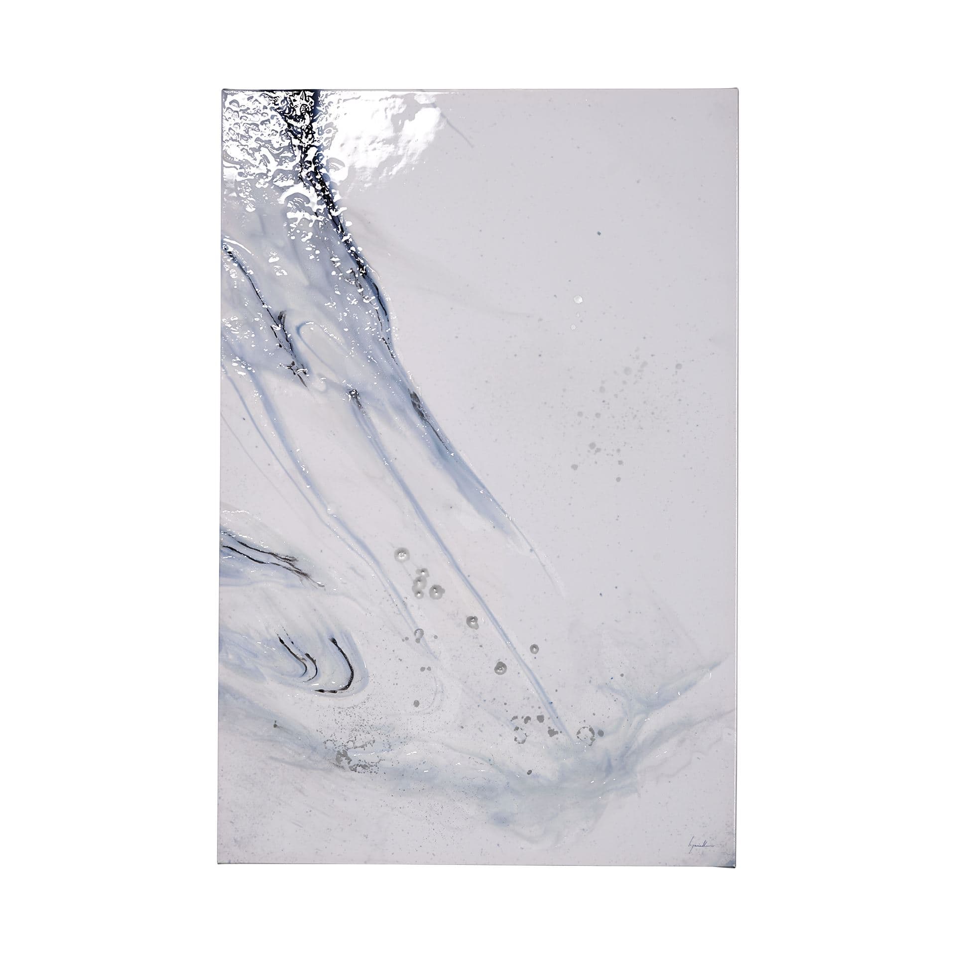 Thunderclouds III by Gabrielle Campbell a Hand Embellished Textured Canvas — product photograph
