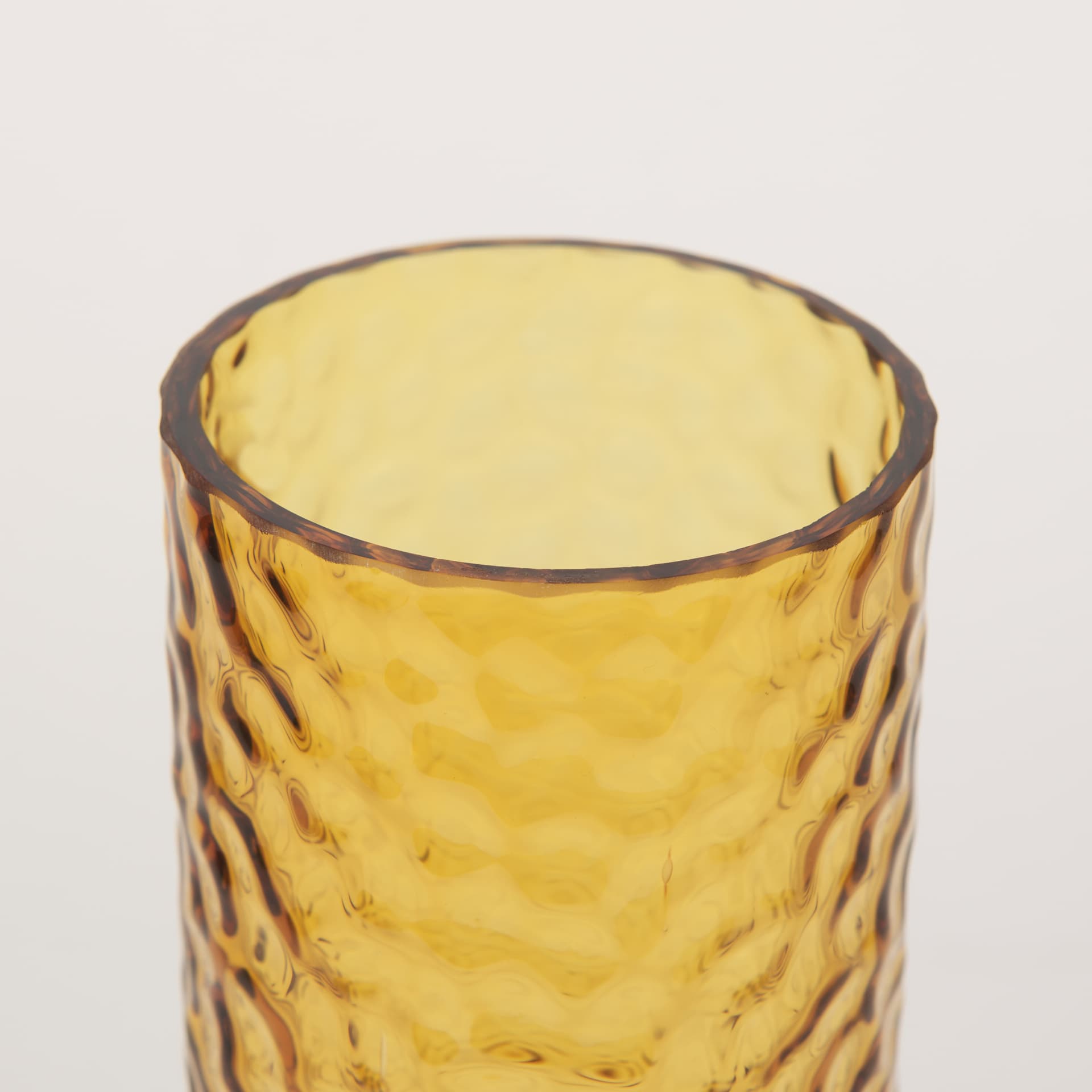 Jolene 11.8" Amber Waterglass Glass Vase — product photograph