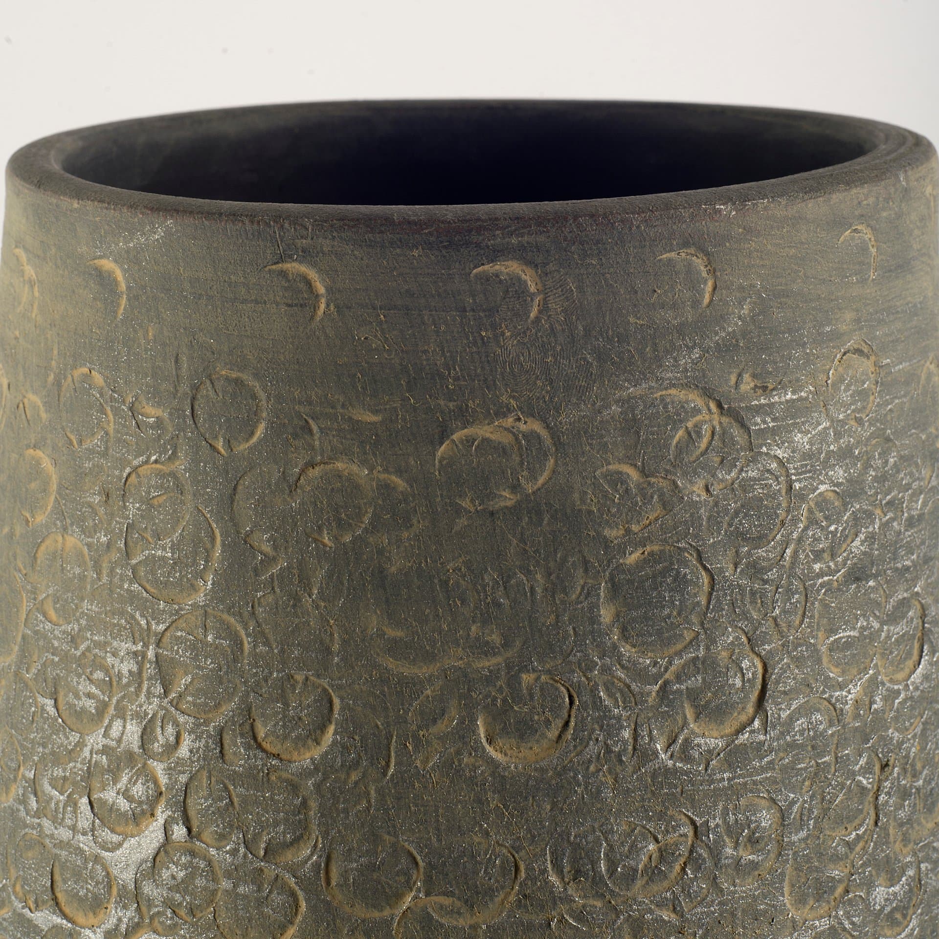 Kalahari II Large 39" Gray Ceramic Floor Vase — product photograph
