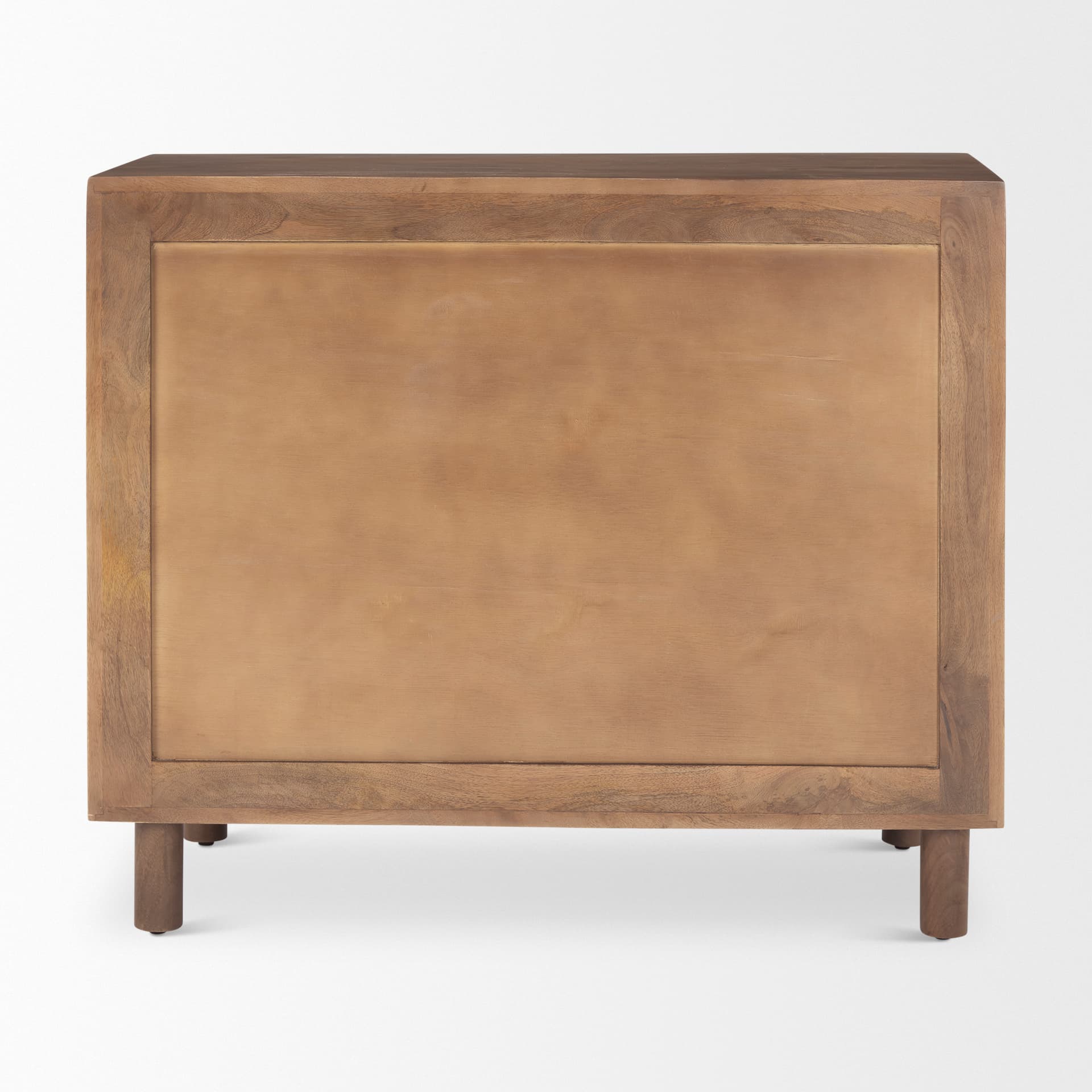 Astrid 36L x 17W x 30.3H Medium Brown Solid Wood 3 Drawer Cabinet — product photograph