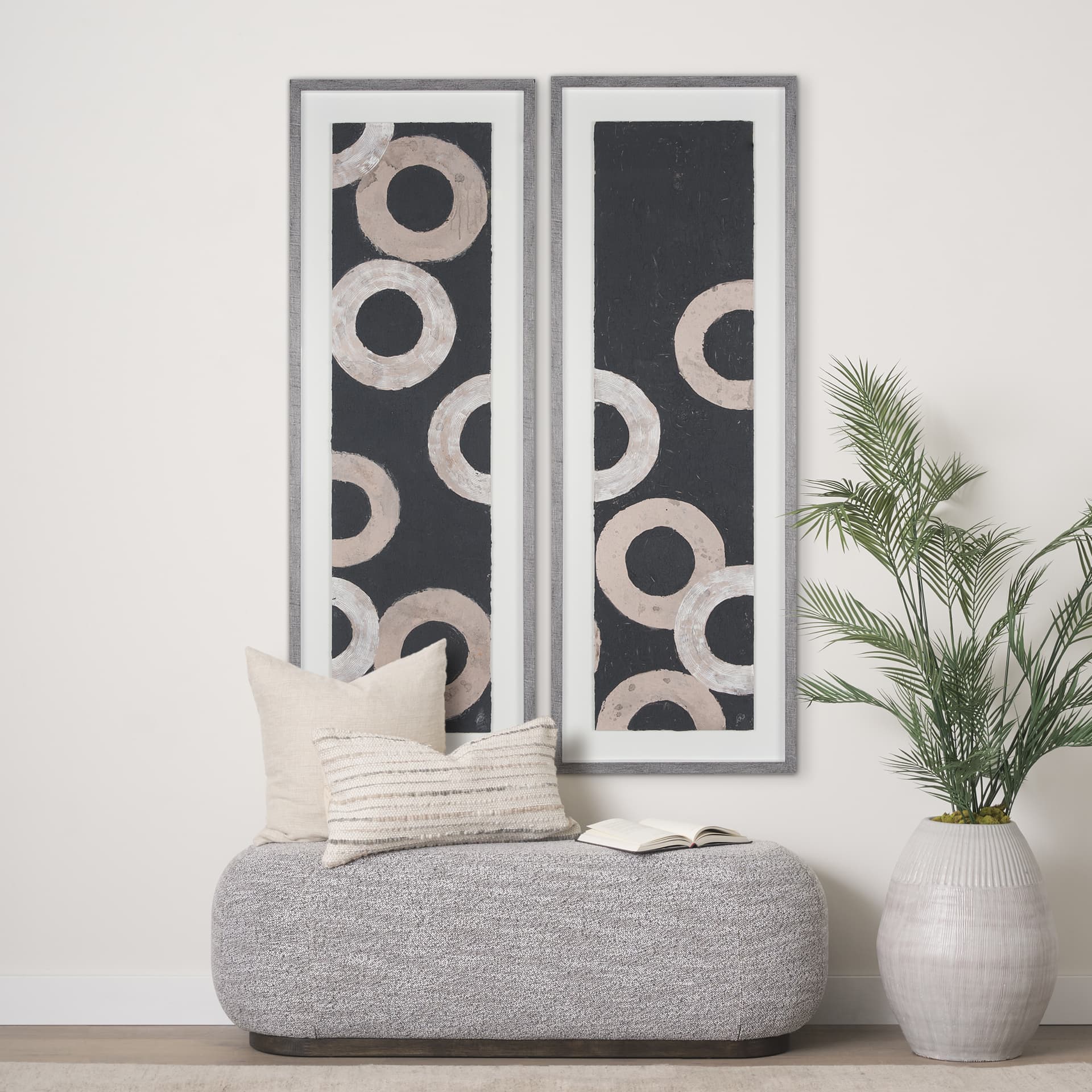 Continuous Intention II by Studio M a handmade Original Framed Artwork under Glass — in a styled room