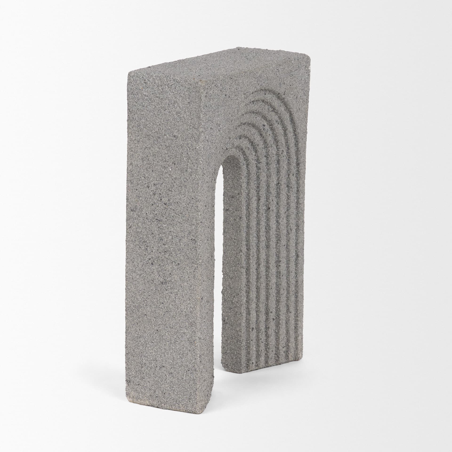 Kacia Resin Textured Concrete Gray Decorative Object — product photograph