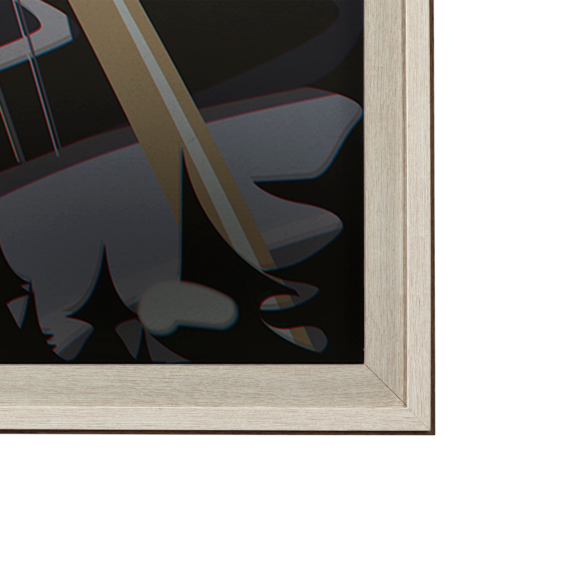 Edmonton Go Canada (XL) by Mercana Studio a Hand Embellished Decograph Framed Art Print under Glass — product photograph