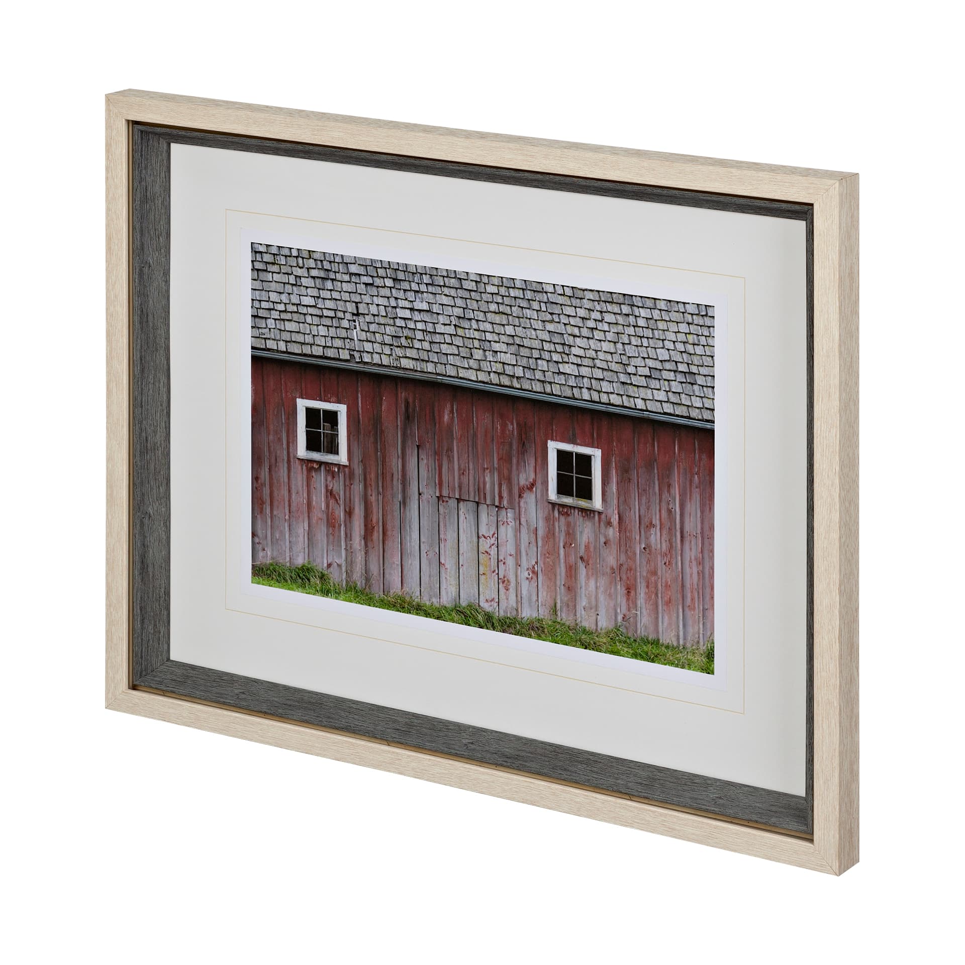 Barn Face by Nancy Crowell a Framed Photo Art Print Matted under Glass — product photograph