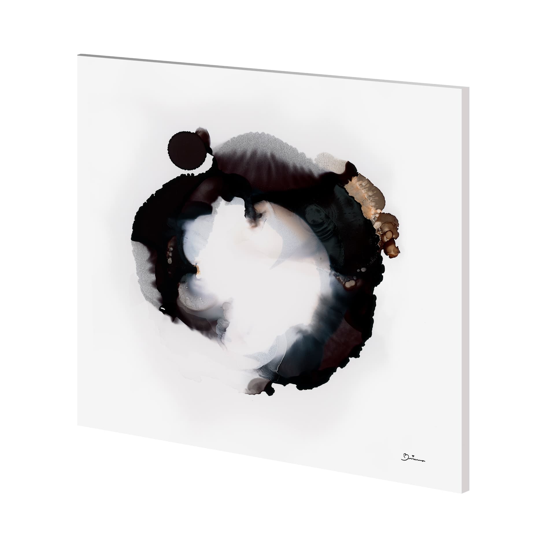 In Memoriam II by Mercana Studio a Hand Embellished Textured Canvas — product photograph