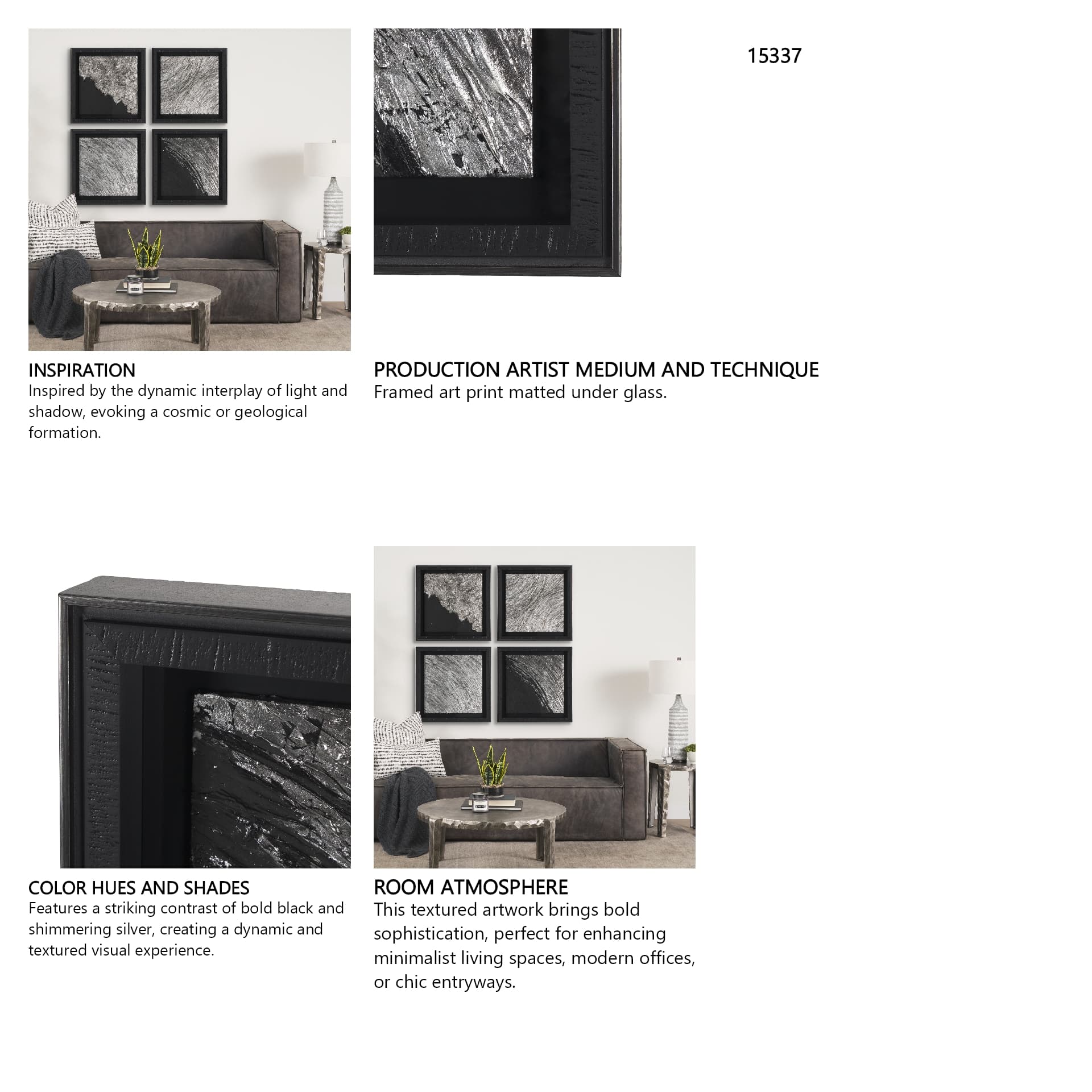 Wave Reflections I by Morgan McLaren a Framed Art Print Matted under Glass — in a styled room