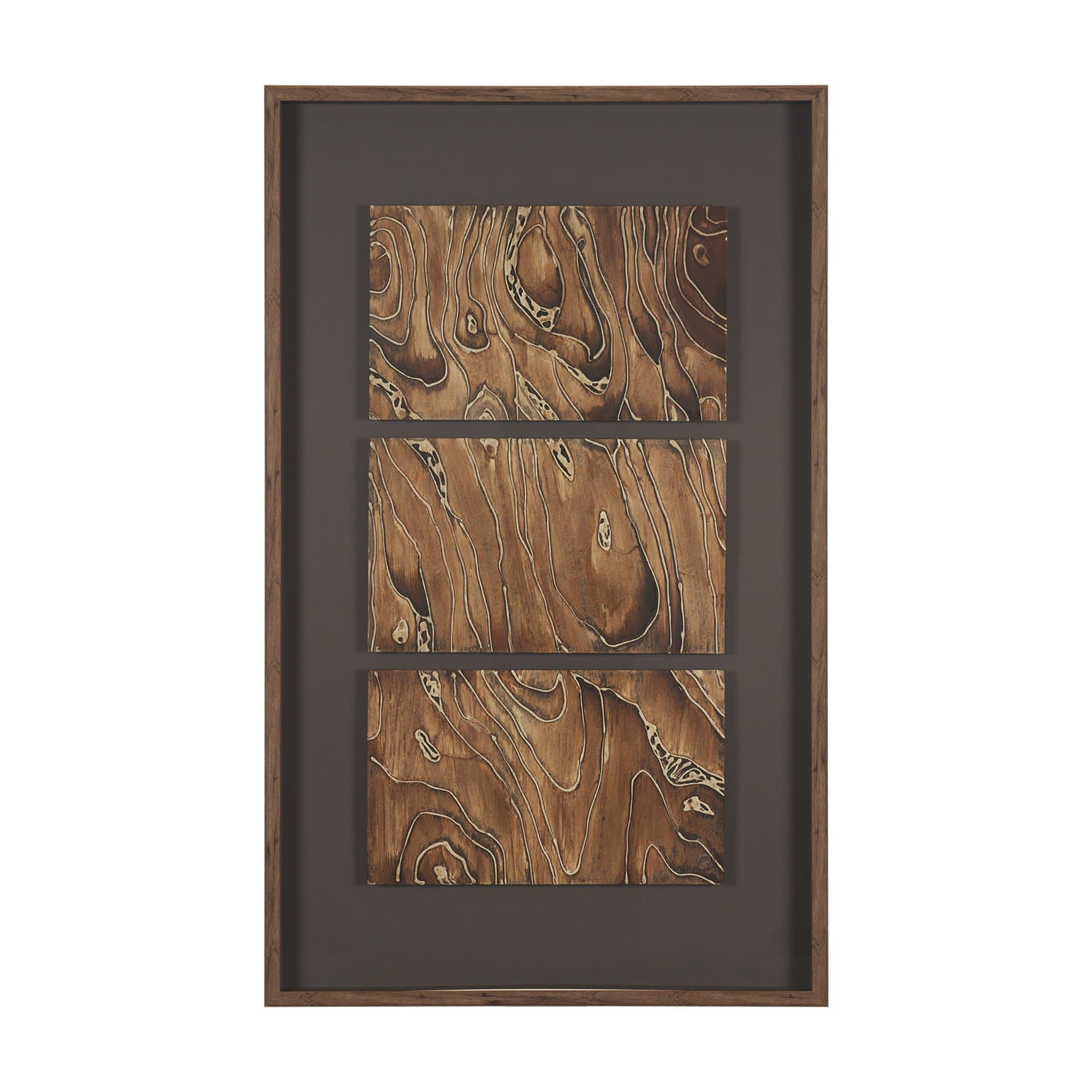 Forest Topography by Mercana Studio Handmade Original Framed Artwork Matted under Glass — product photograph