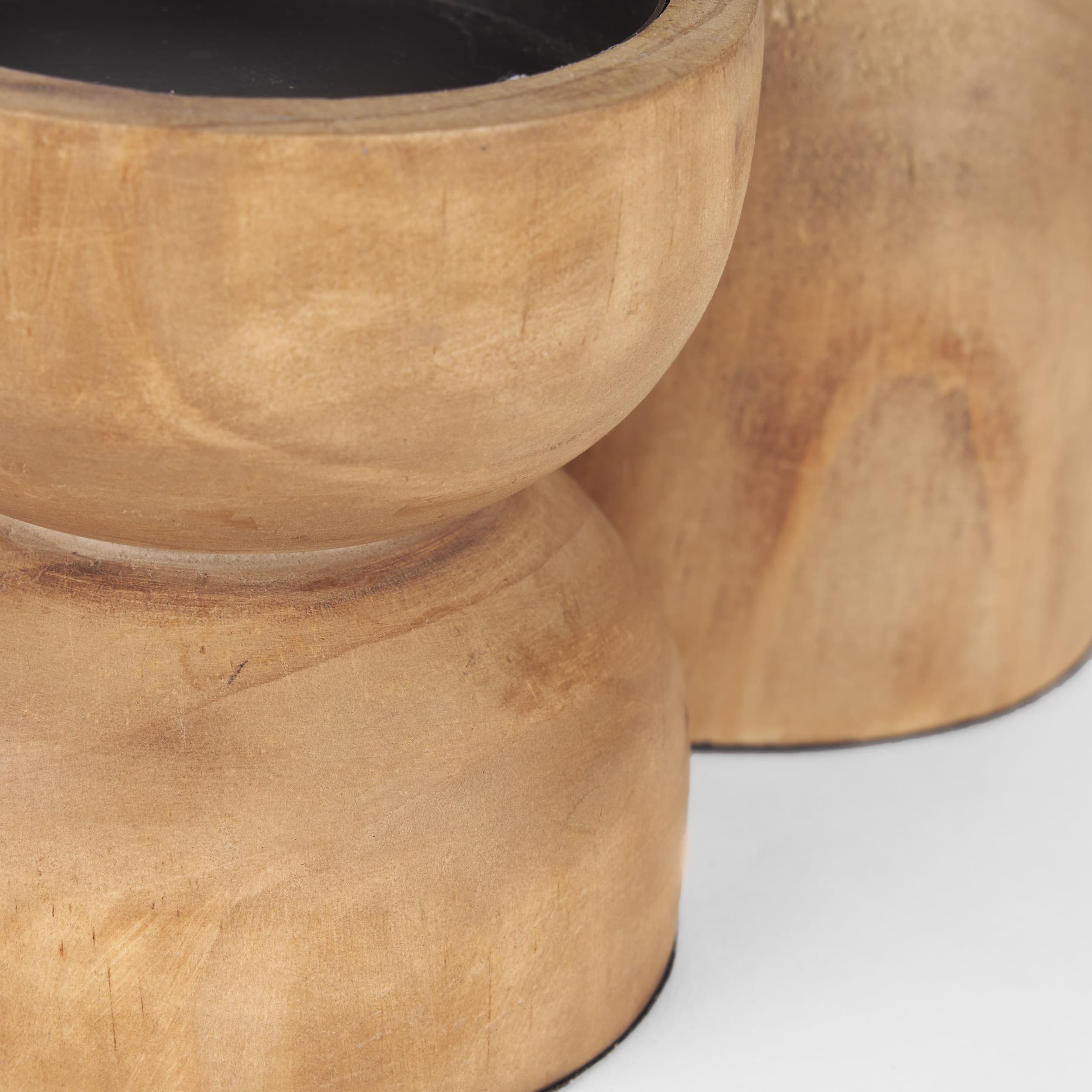 Aleena Wooden Candle Holder (Set of 2) — product photograph