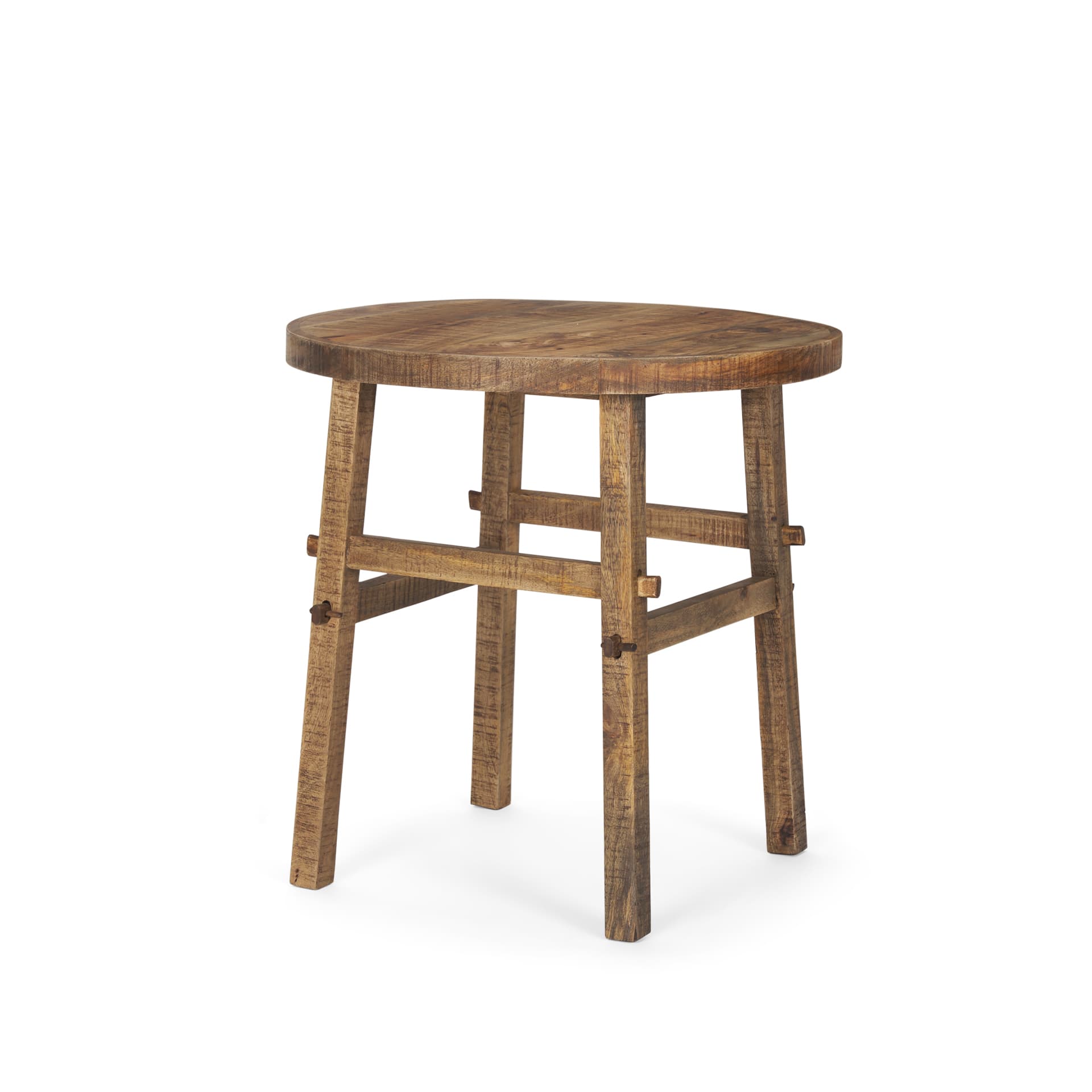 Rosie Large Brown Wood End Table — product photograph