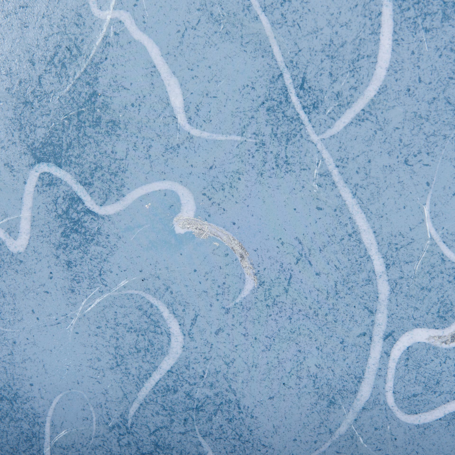 Thread Blue I by Mercana Studio a Hand Embellished Textured Framed Art Print Matted under Glass — product photograph