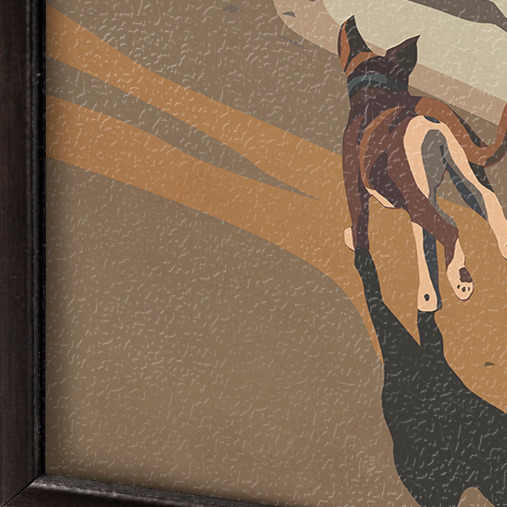 Oregon Go USA (SM) by Mercana Studio a Hand Embellished Decograph Framed Art Print — product photograph