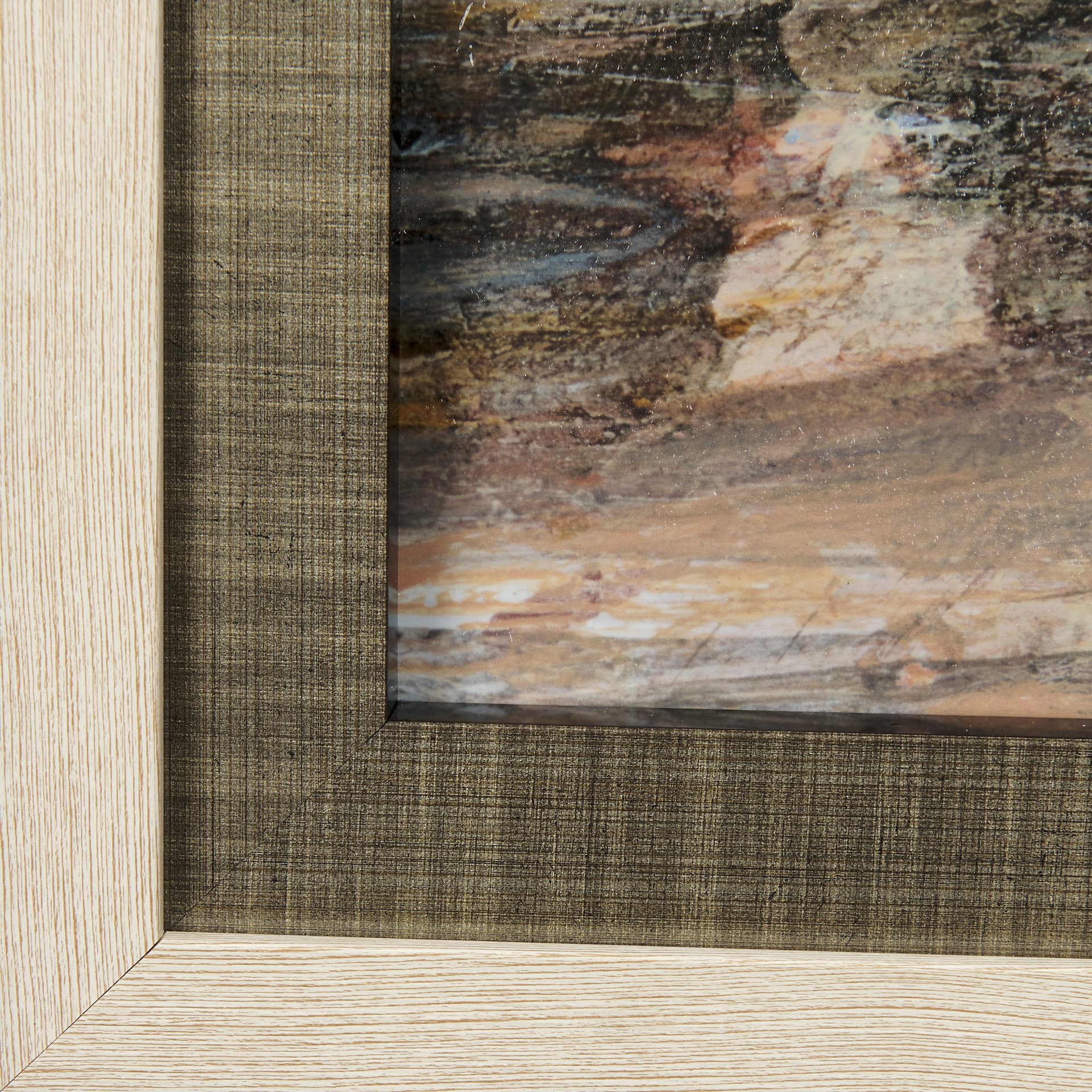 City Sunset by Mercana Studio a Hand Embellished Textured Framed Art Print Matted under Glass — product photograph