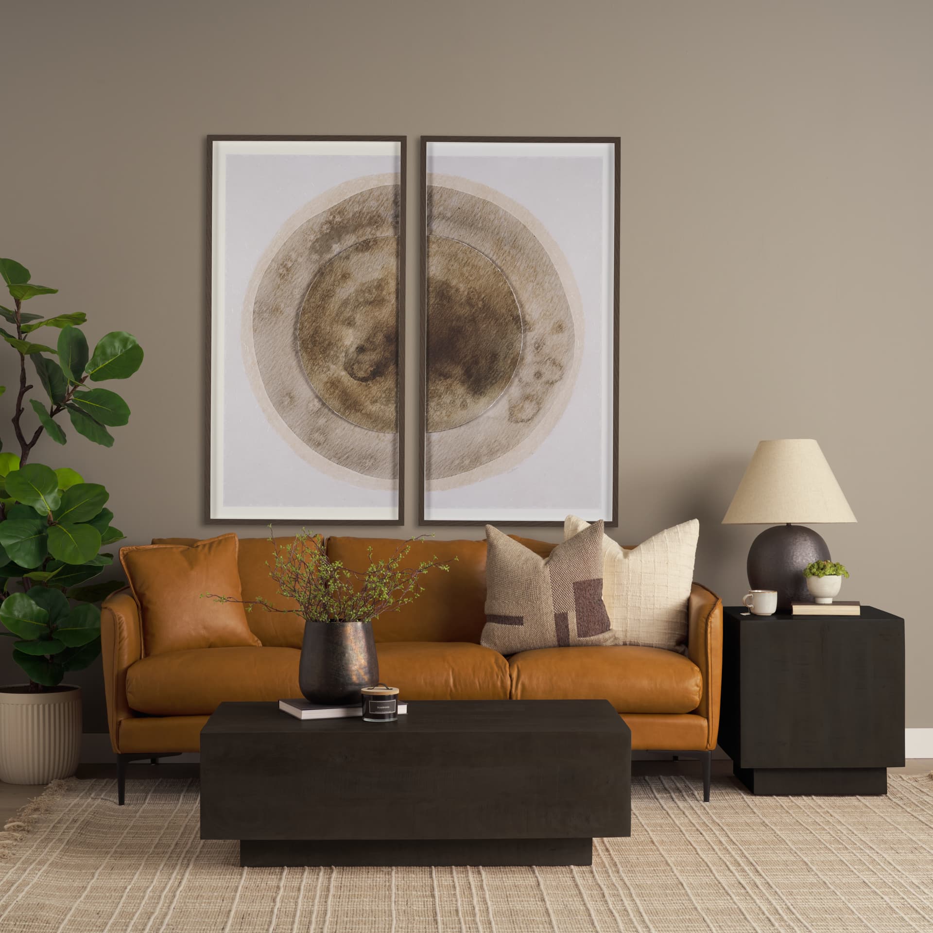 Hayden Dark Brown Wood End/Side Table — product photograph