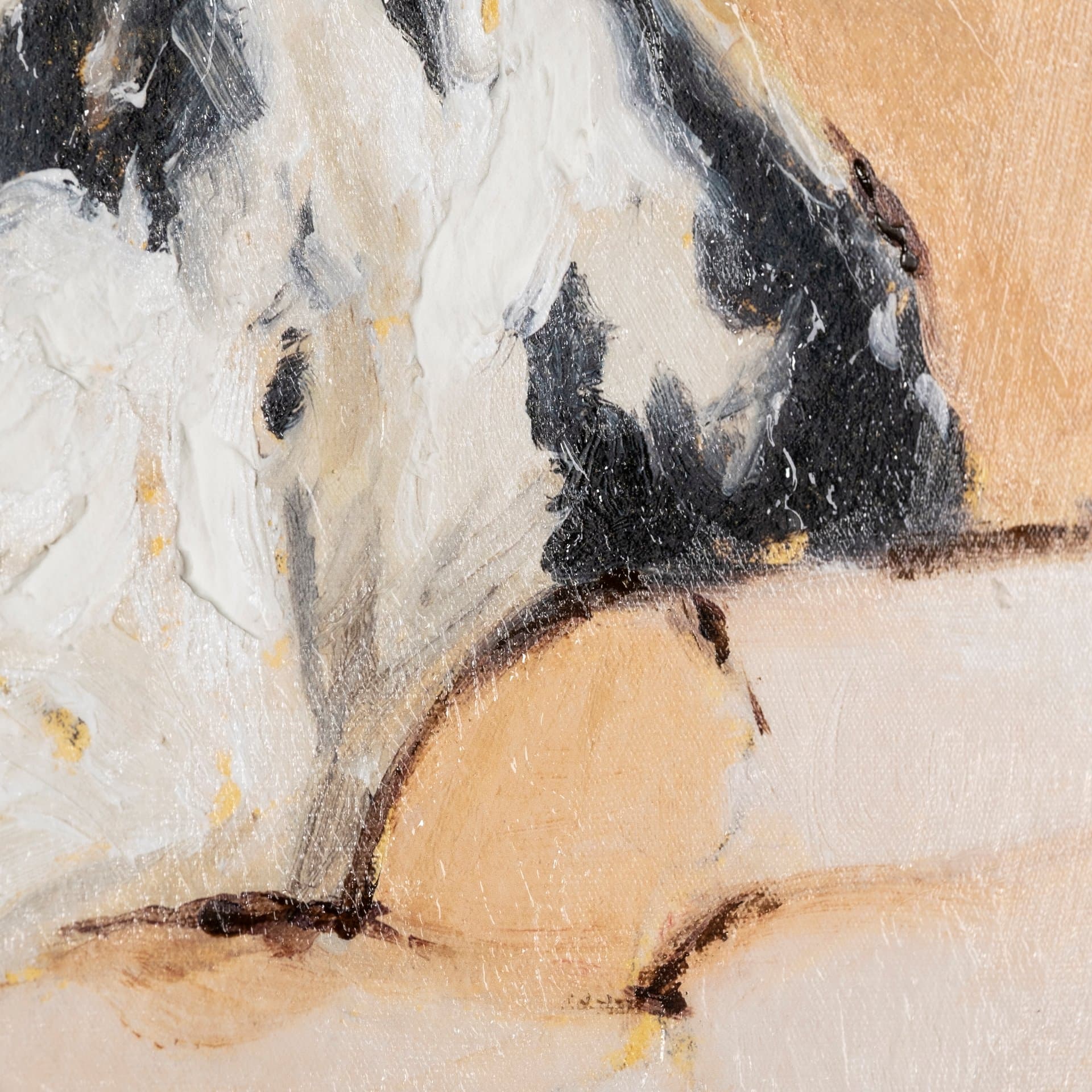 Moo-ving II by Ethan Harper a Hand Embellished Textured Canvas — product photograph