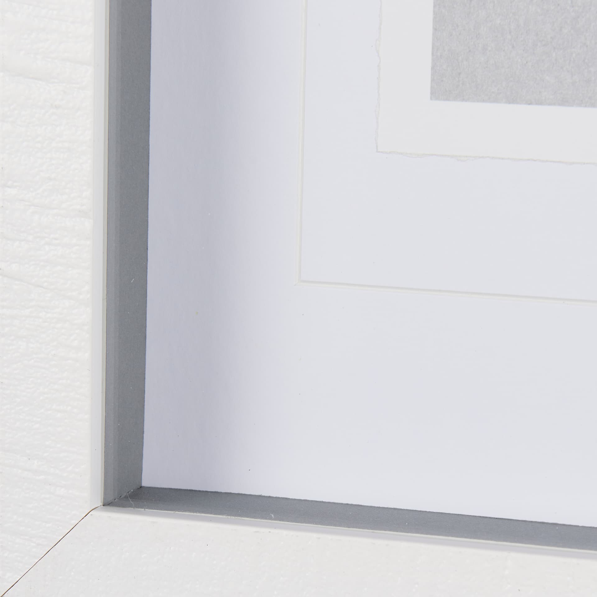 Botanical sketches II (Grey) by Mercana Studio Hand Embellished Framed Art Print Matted under Glass — product photograph