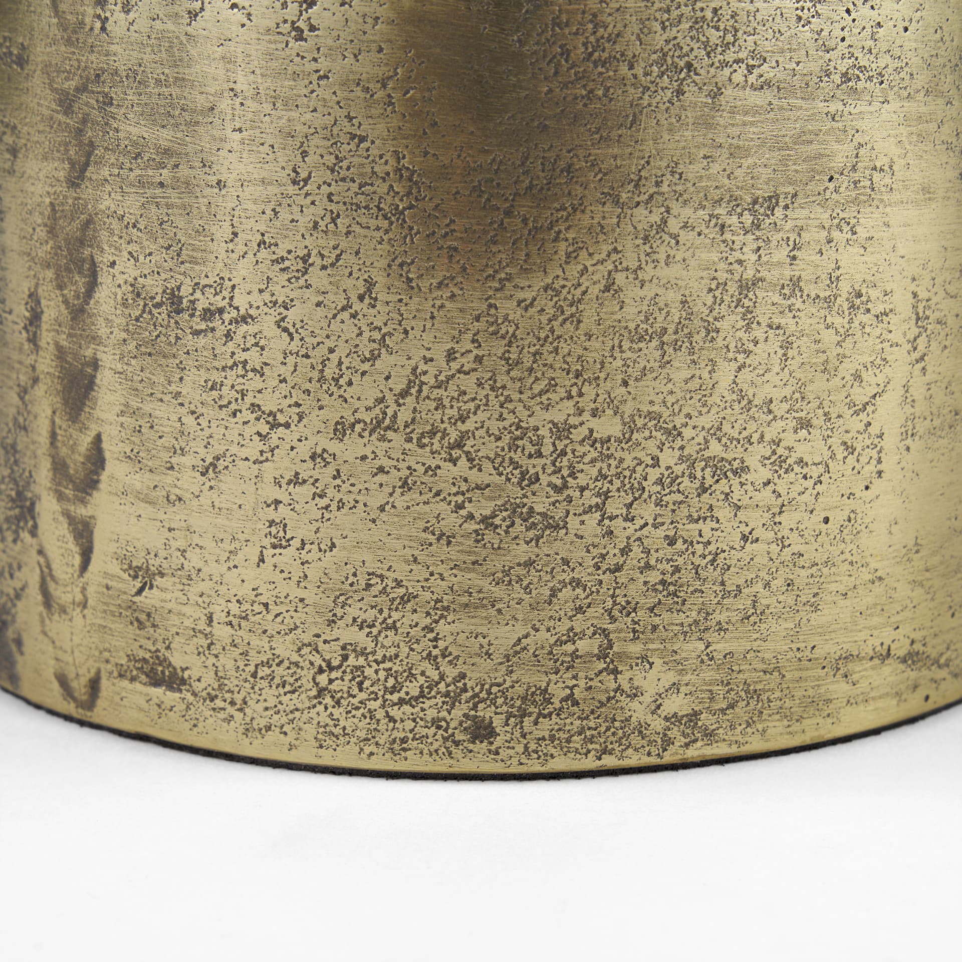 Quonset Short Brass Finished Aluminum Metal Ornament — product photograph