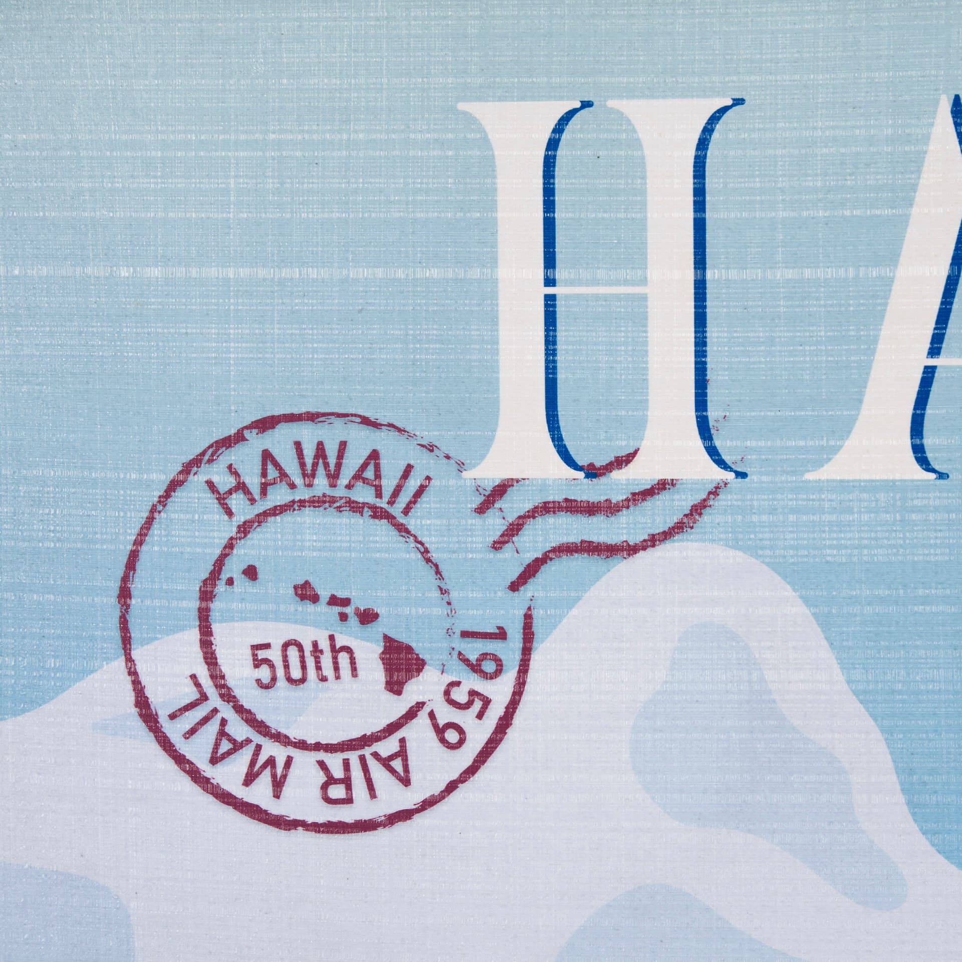 Hawaii Go USA (L) by Mercana Studio a Hand Embellished Decograph Framed Art Print — product photograph