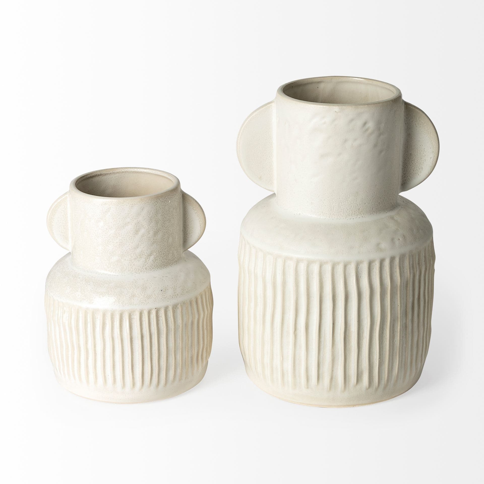 Judy Large Eggshell Ceramic Vase — product photograph