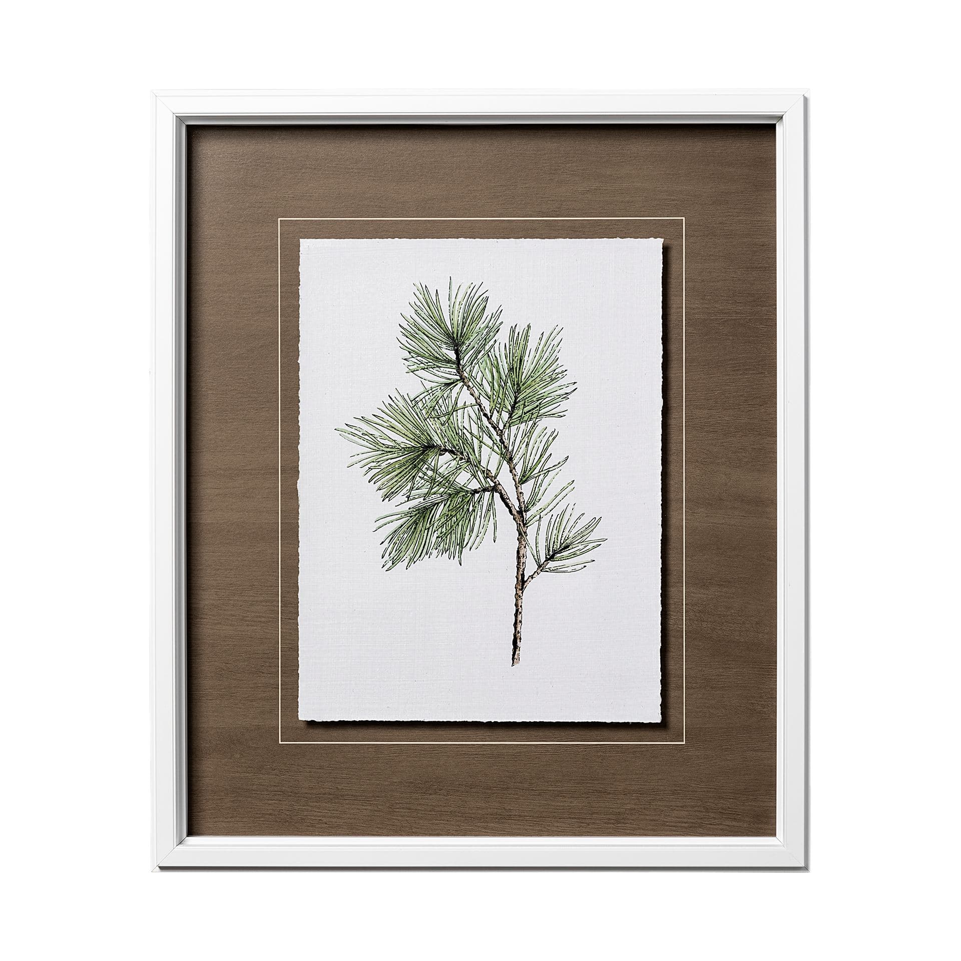 Unknown by Marie a Hand Embellished Textured Framed Art Print Matted under Glass — product photograph