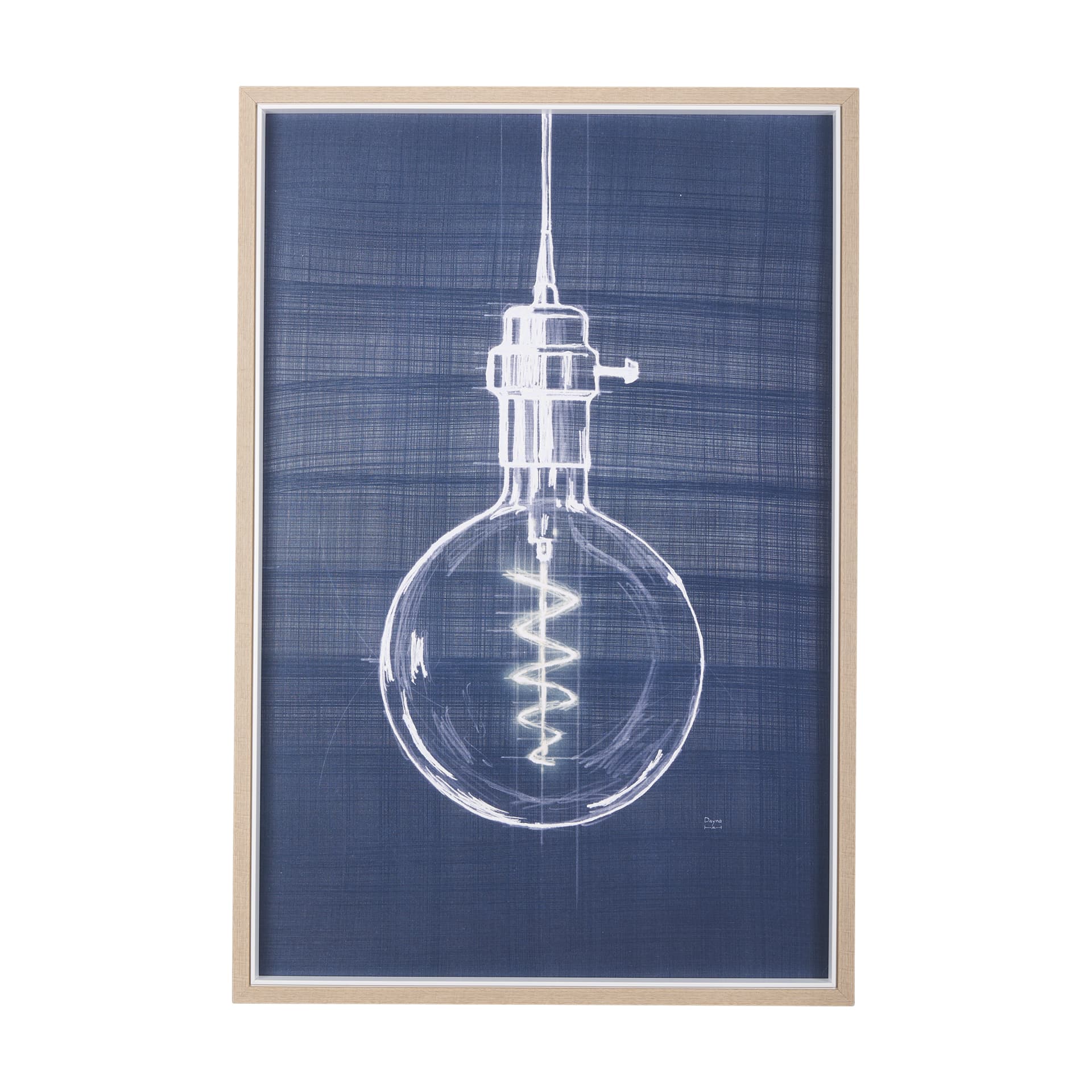 Bright Idea II by Mercana Studio a Hand Embellished Textured Framed Art Print — product photograph