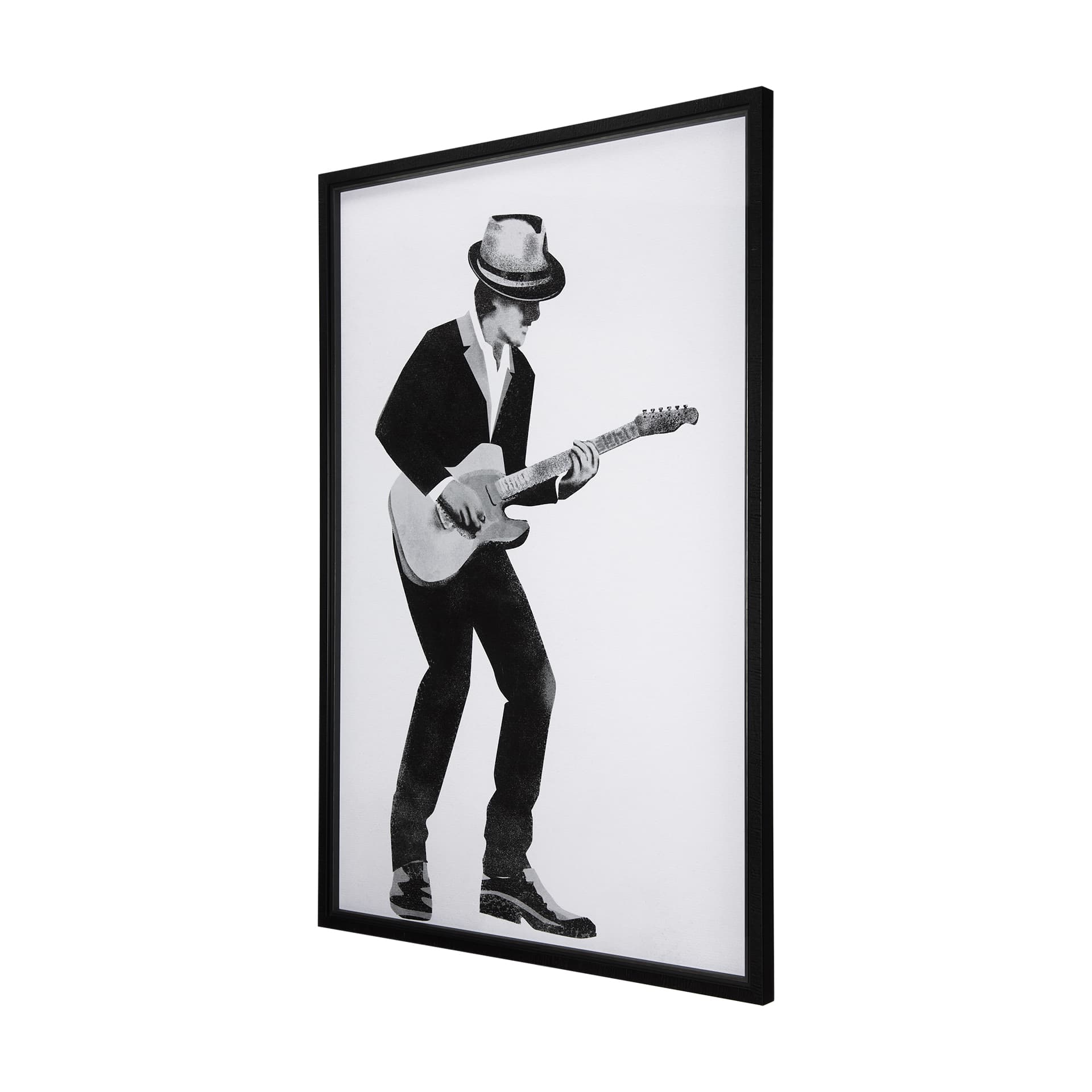 A Dancing Night I by Mercana Studio a Hand Embellished Textured Framed Art Print Matted under Glass — product photograph