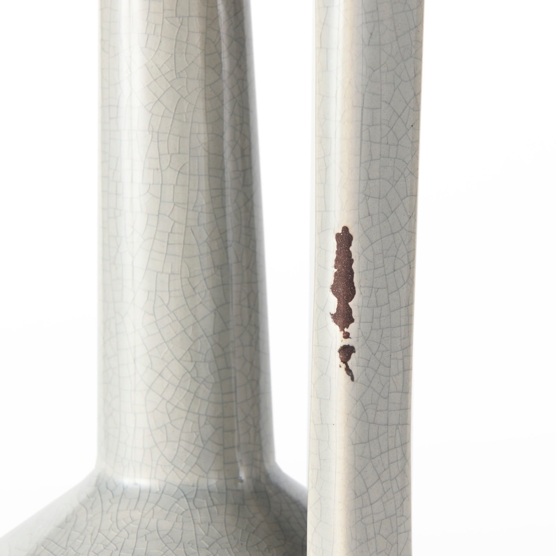 Burton 14.2H Medium Two Tone Gray Ceramic Jug Vase — product photograph