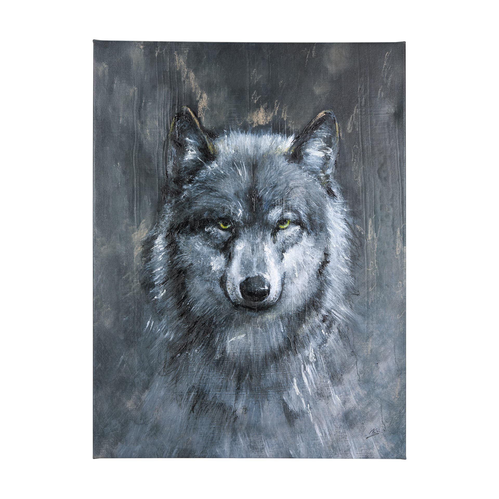 Animal Portrait II by Mercana Studio a Hand Embellished Textured Canvas — product photograph