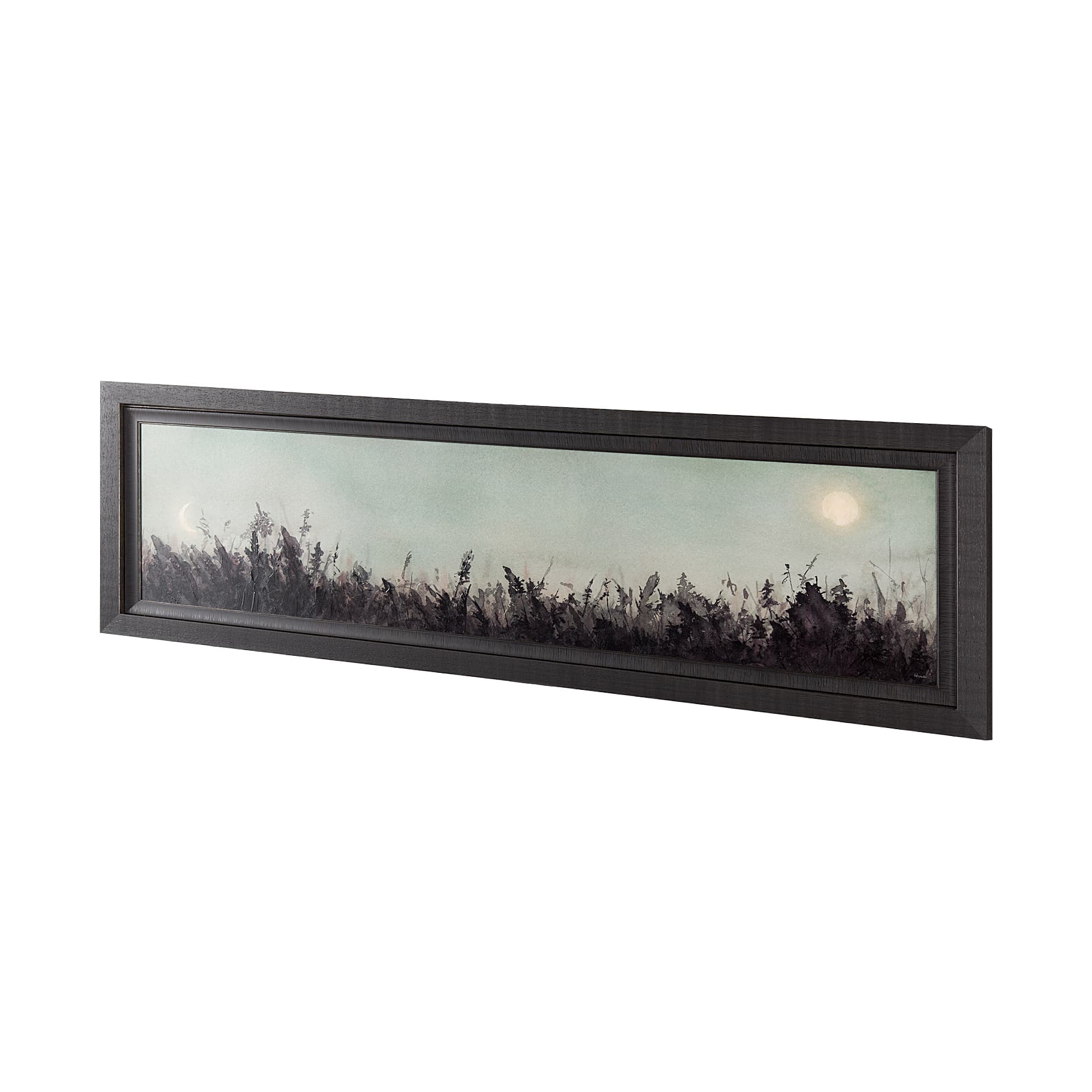 Moon Sets, Sun Rises by Mercana Studio a Hand Embellished Textured Framed Art Print — product photograph