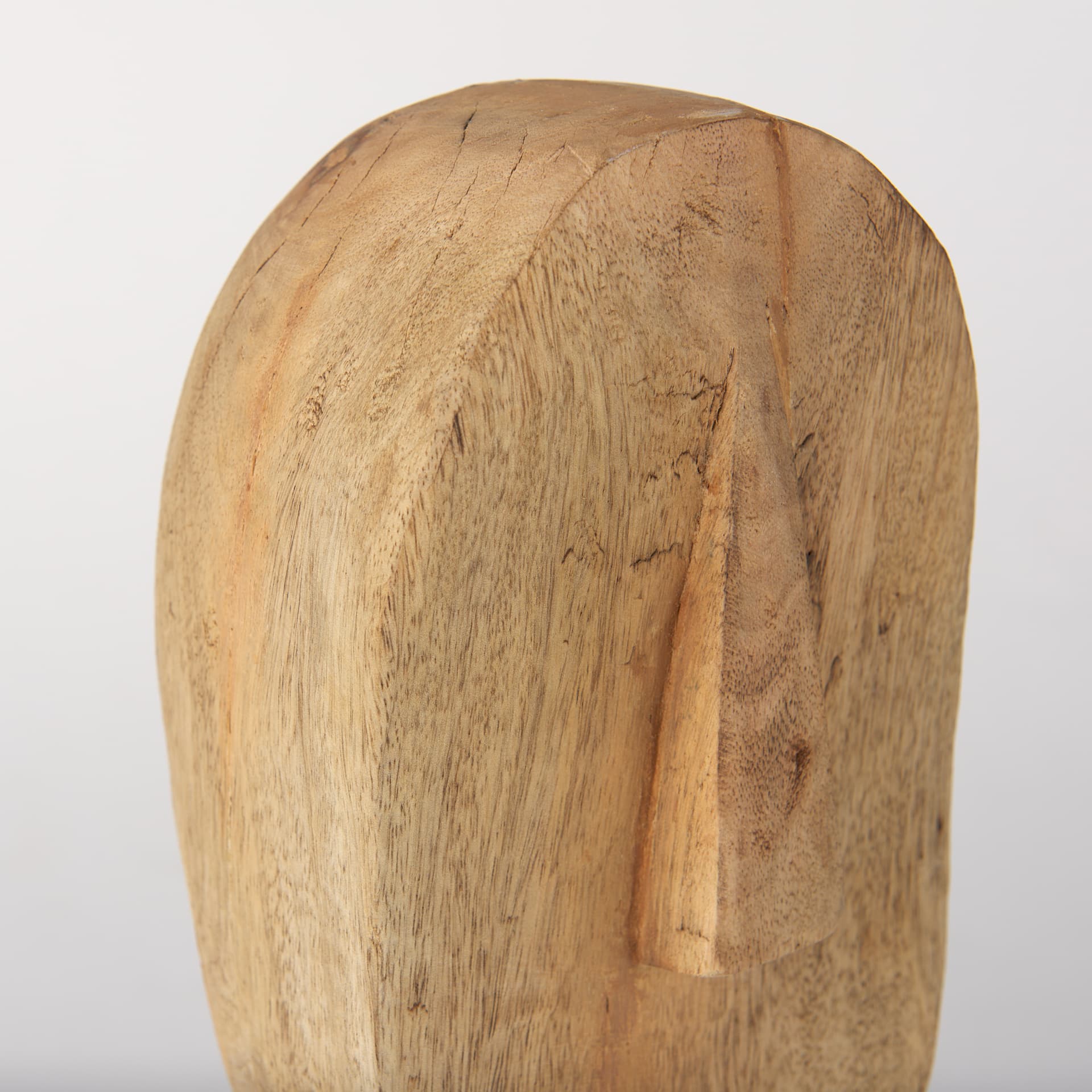Ivan Large Wooden Head Sculpture — product photograph