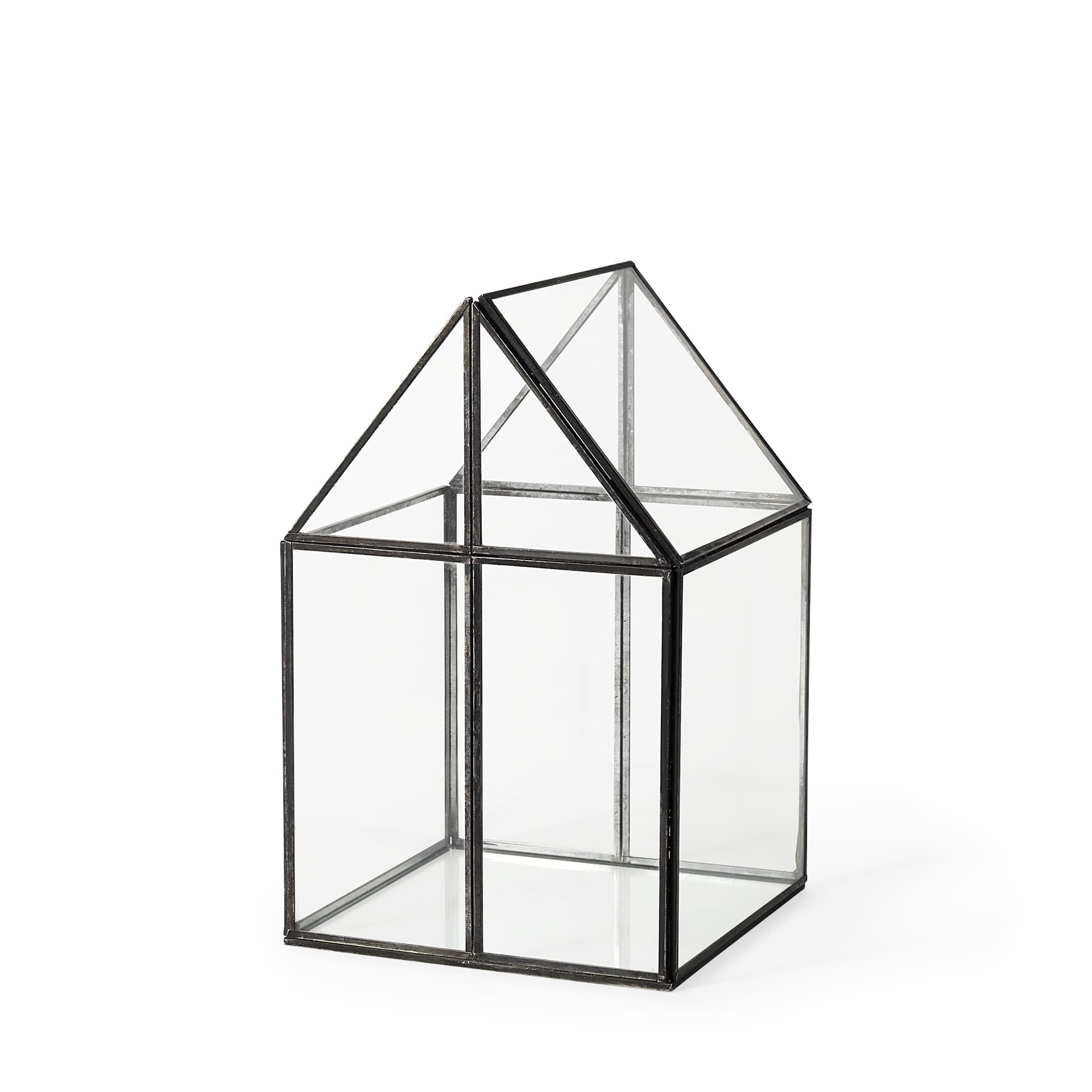 Sikes (Medium) 8L x 8W x 13H Hut Terrarium W/Glass Base — product photograph