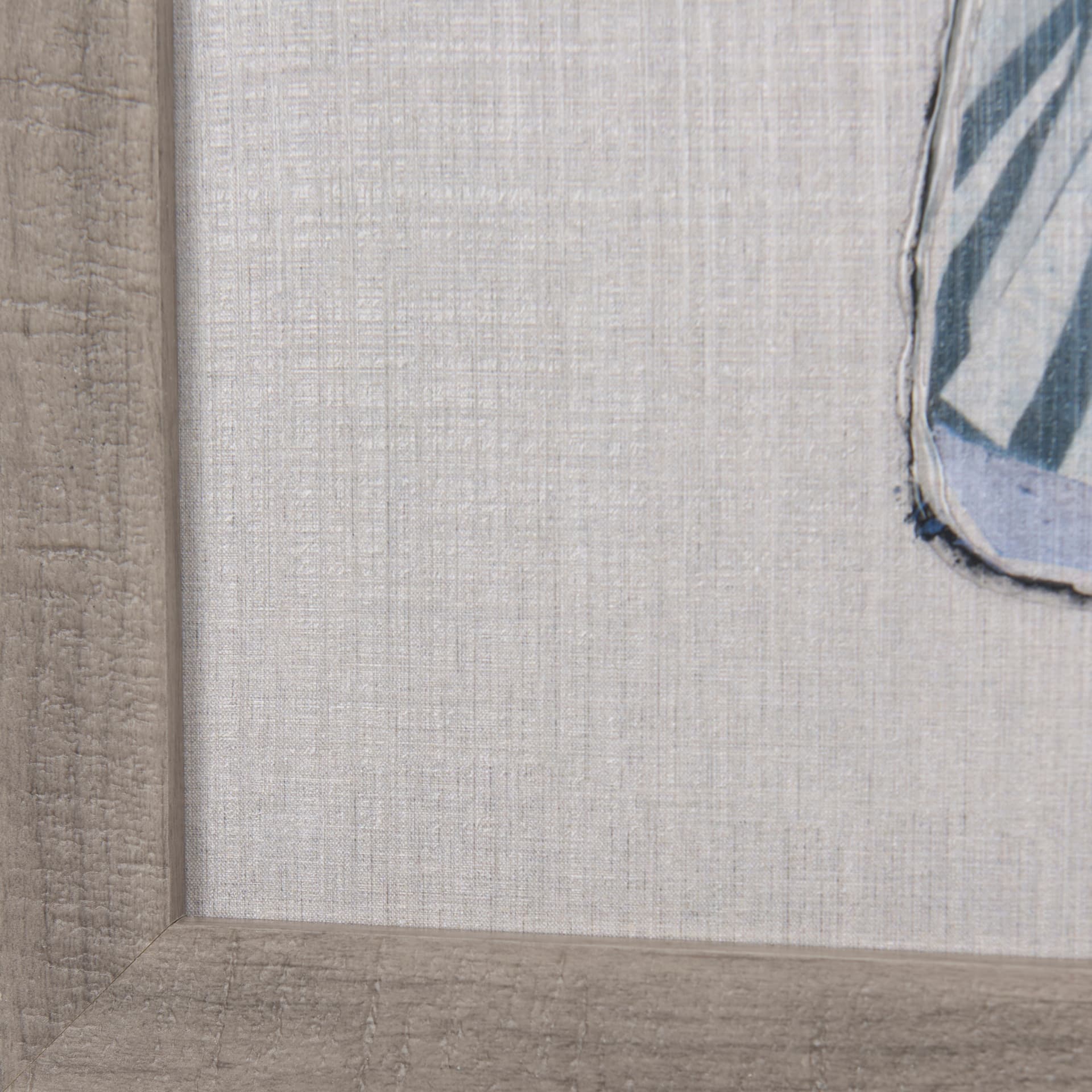 Moth Blue I by Mercana Studio a Hand Embellished Textured Framed Art Print — product photograph