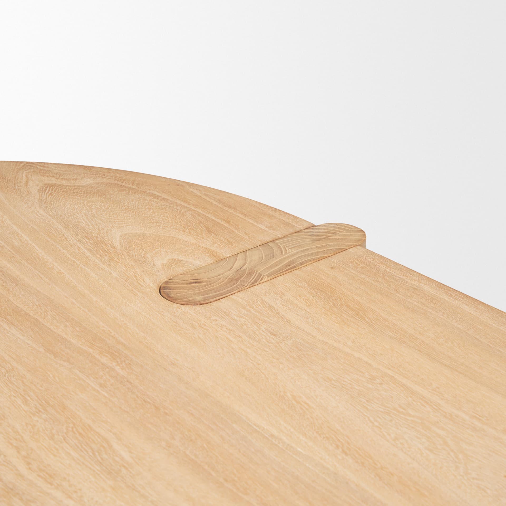 Sohan 91"L x 38"W Oval Dining Table | Light Brown Wood | Seats 8 — product photograph