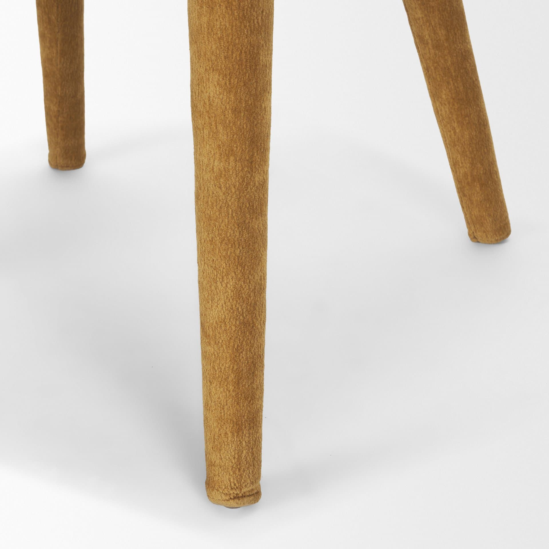 Nolan Wingback Dining Side Chair | Rust Chenille w/ Tapered Wood — product photograph