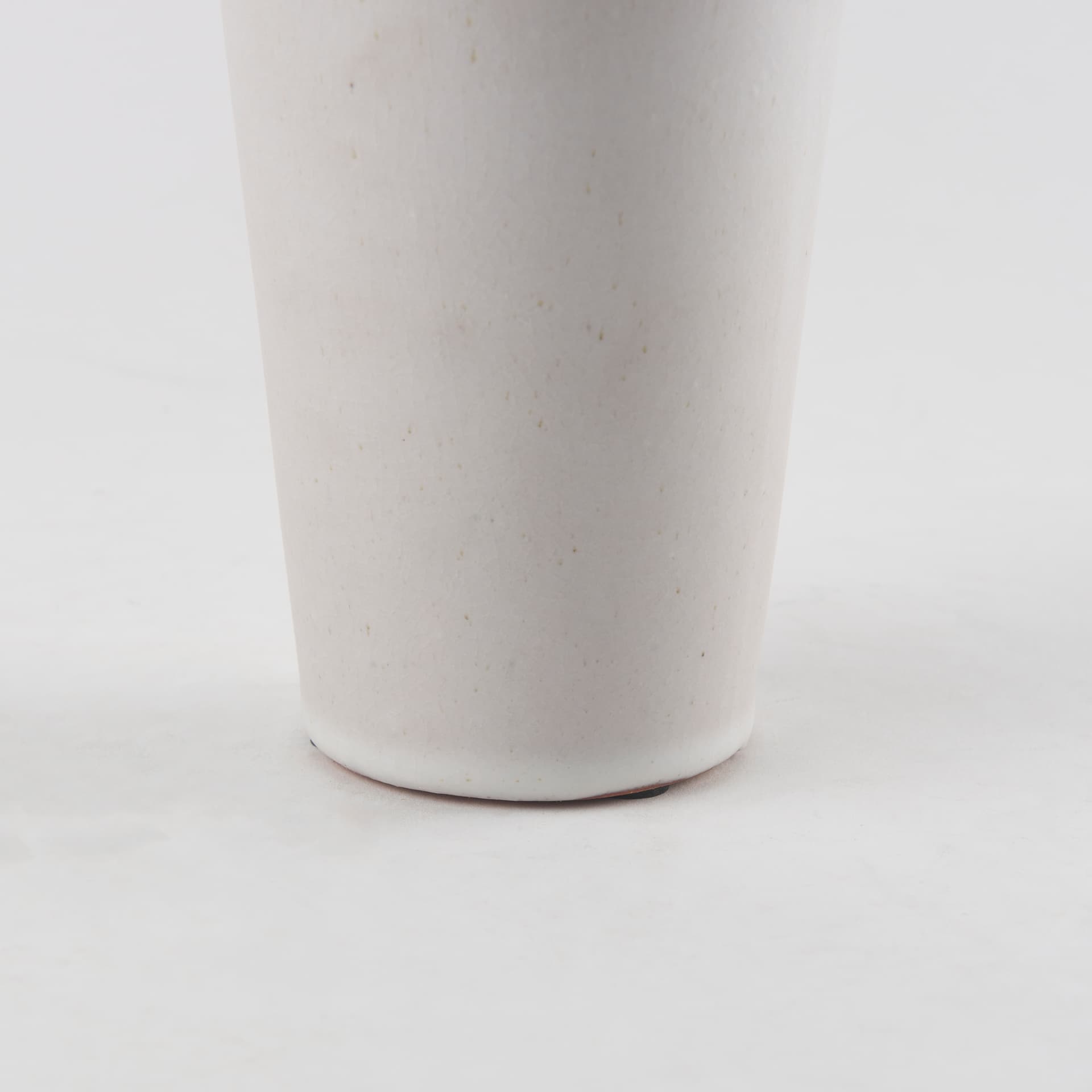 Esme 4.5L x 4.5W x 10.4H Whitewashed Ceramic Vase — product photograph