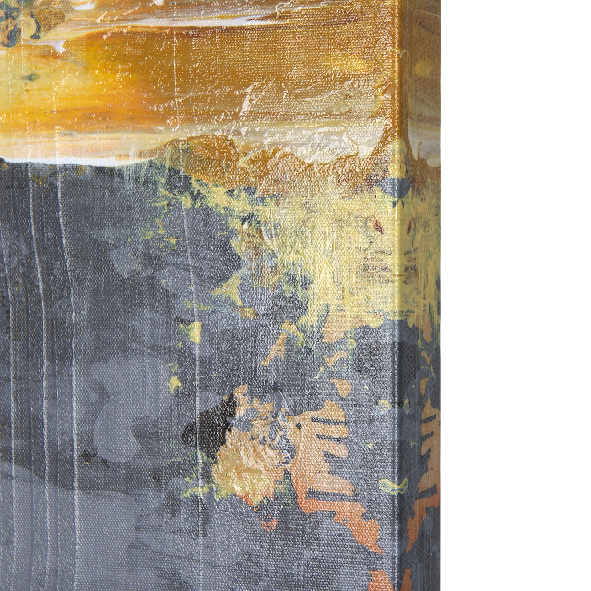 Silver and gold inspiration I by Mercana Studio a Hand Embellished Textured Canvas — product photograph