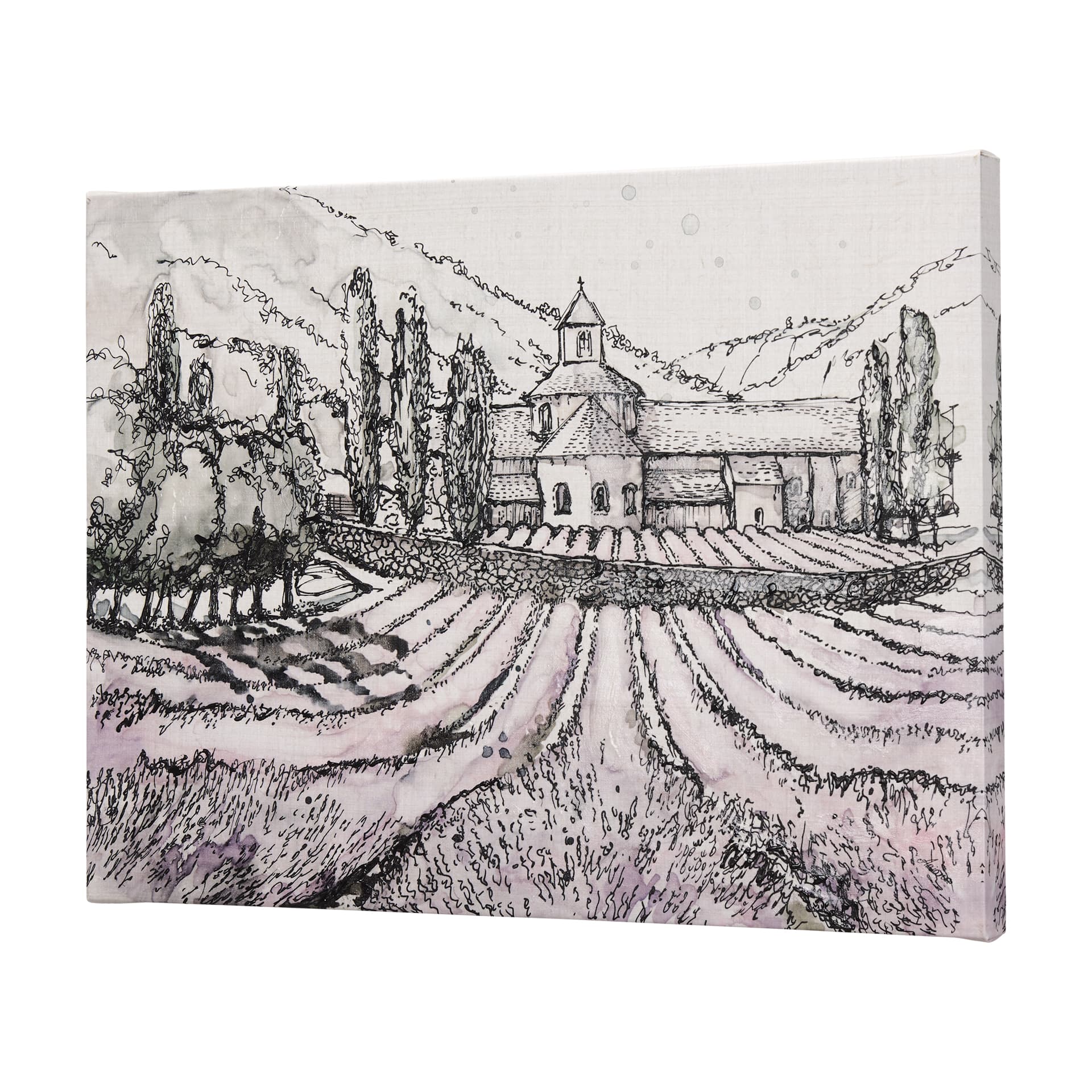 Travel memories II by Mercana Studio a Hand Embellished Textured Canvas — product photograph