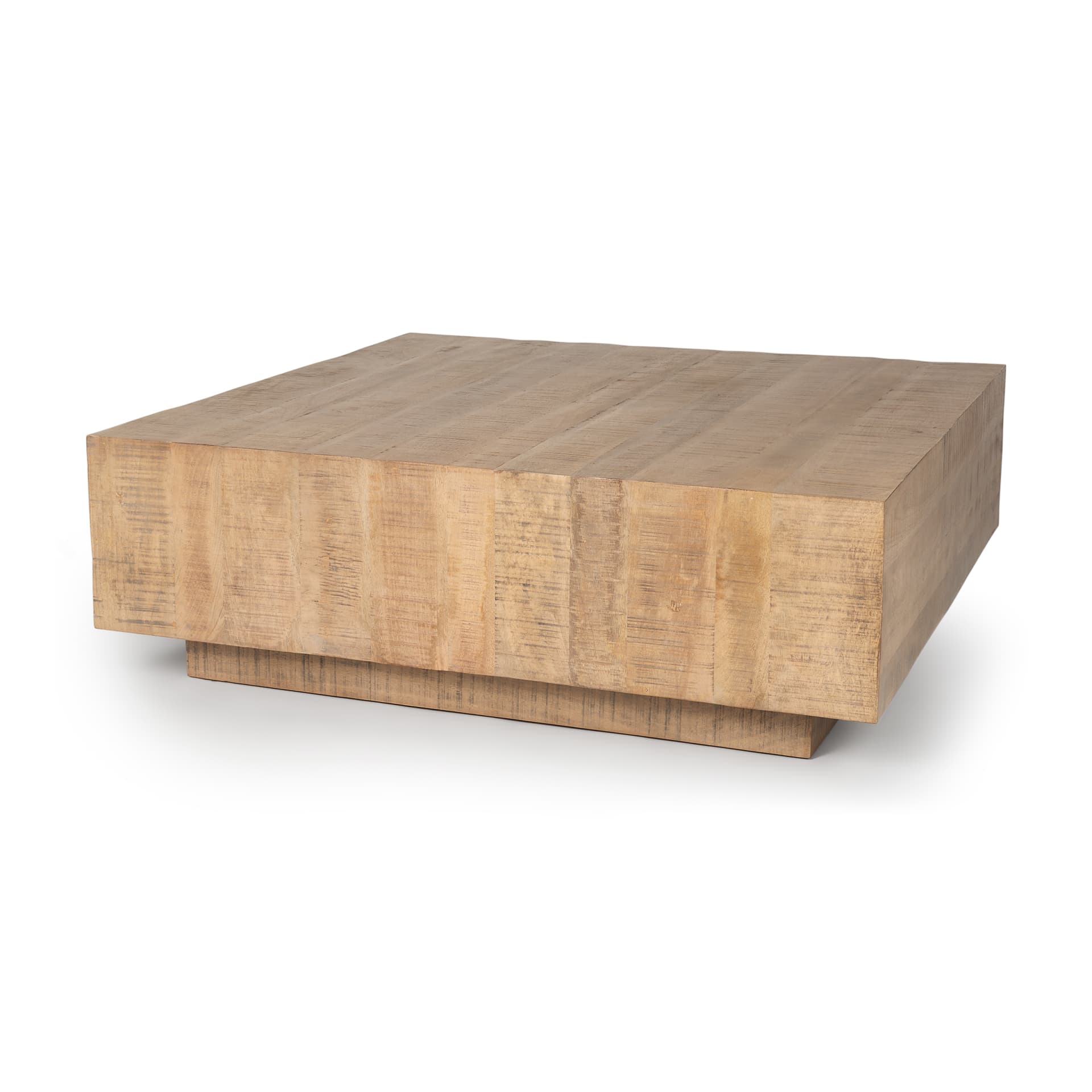 Hayden Light Brown Wood Square Coffee Table — product photograph