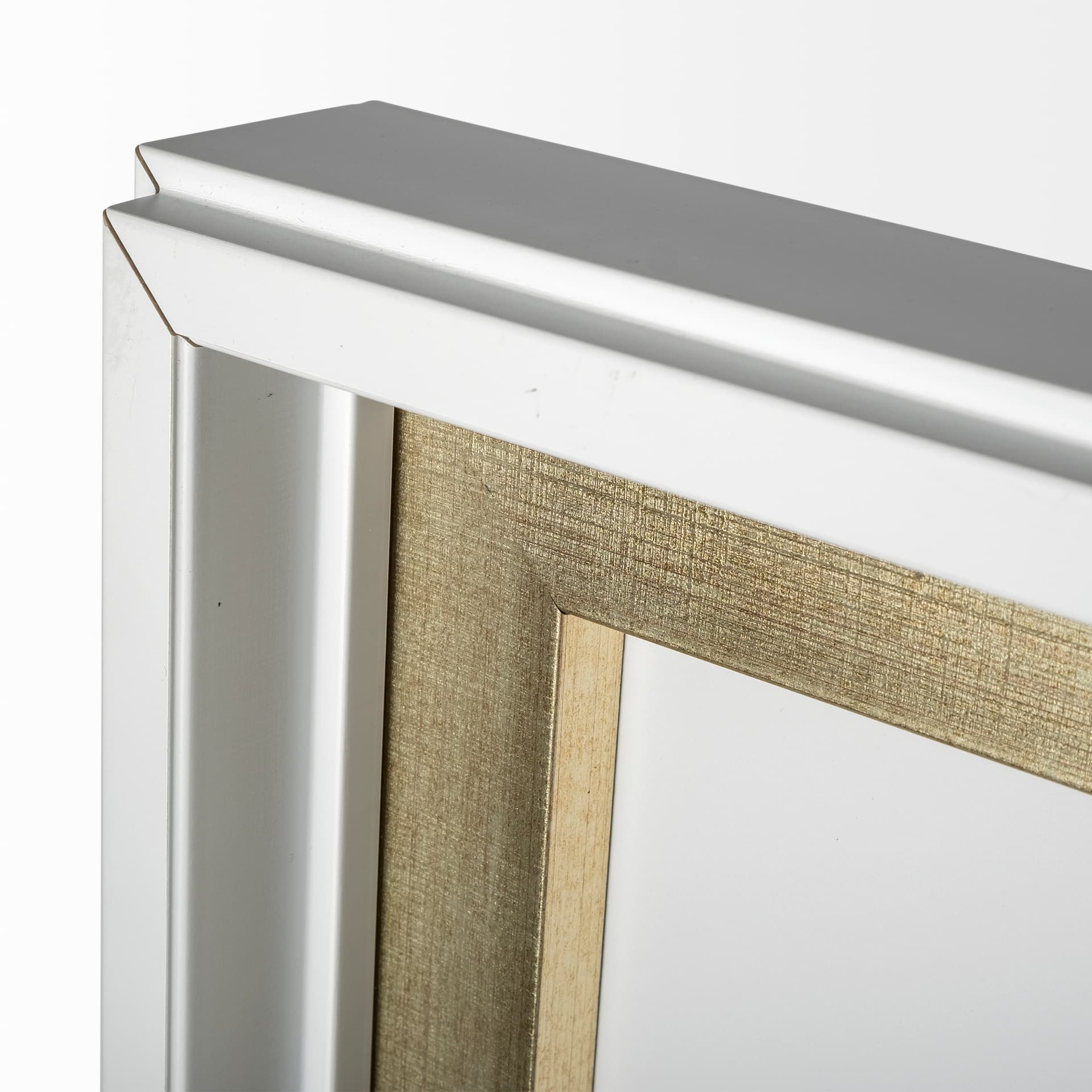 Halo I (White) by Studio M a handmade Original Framed Artwork under Glass — product photograph
